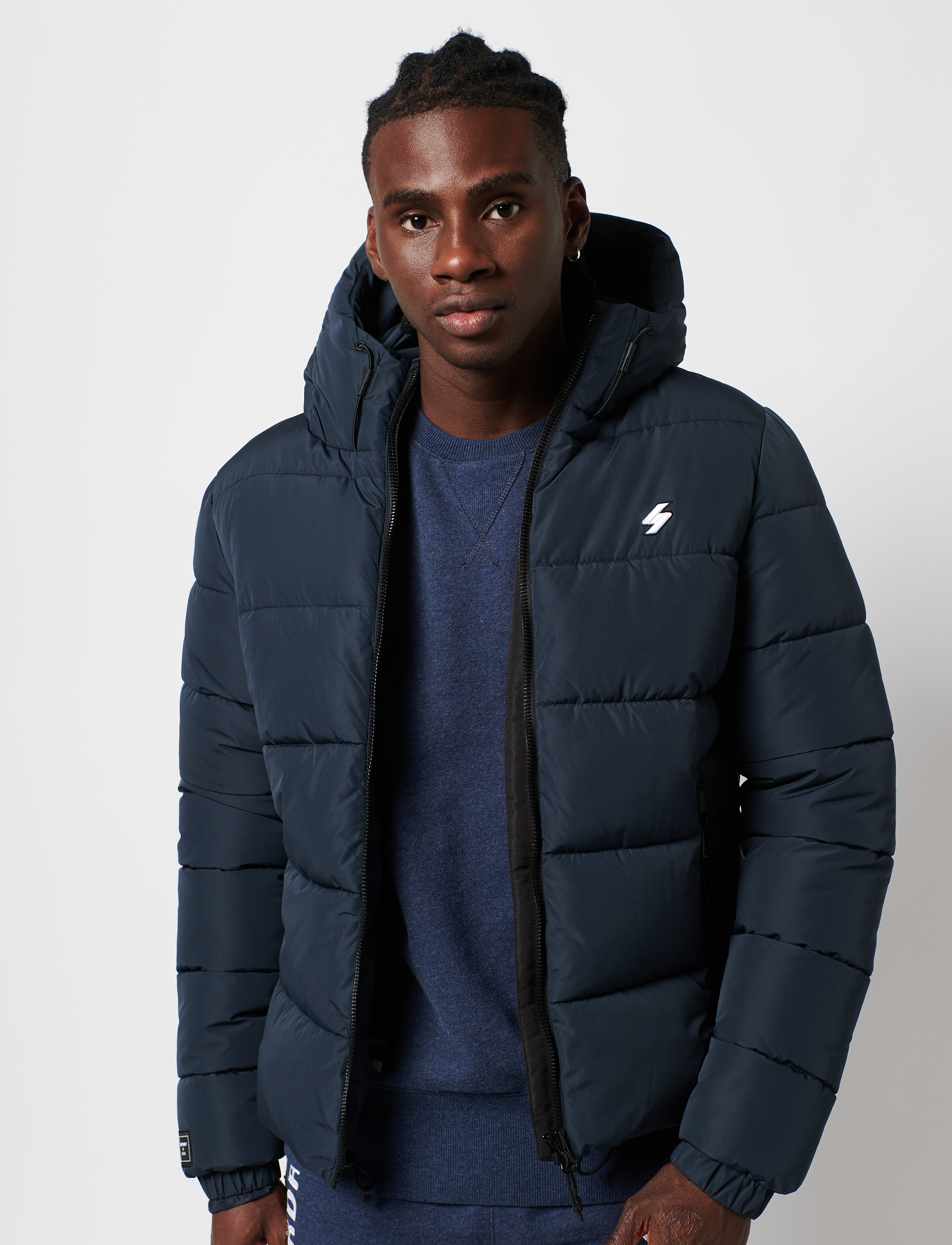 Superdry - HOODED SPORTS PUFFER - eclipse navy - 2