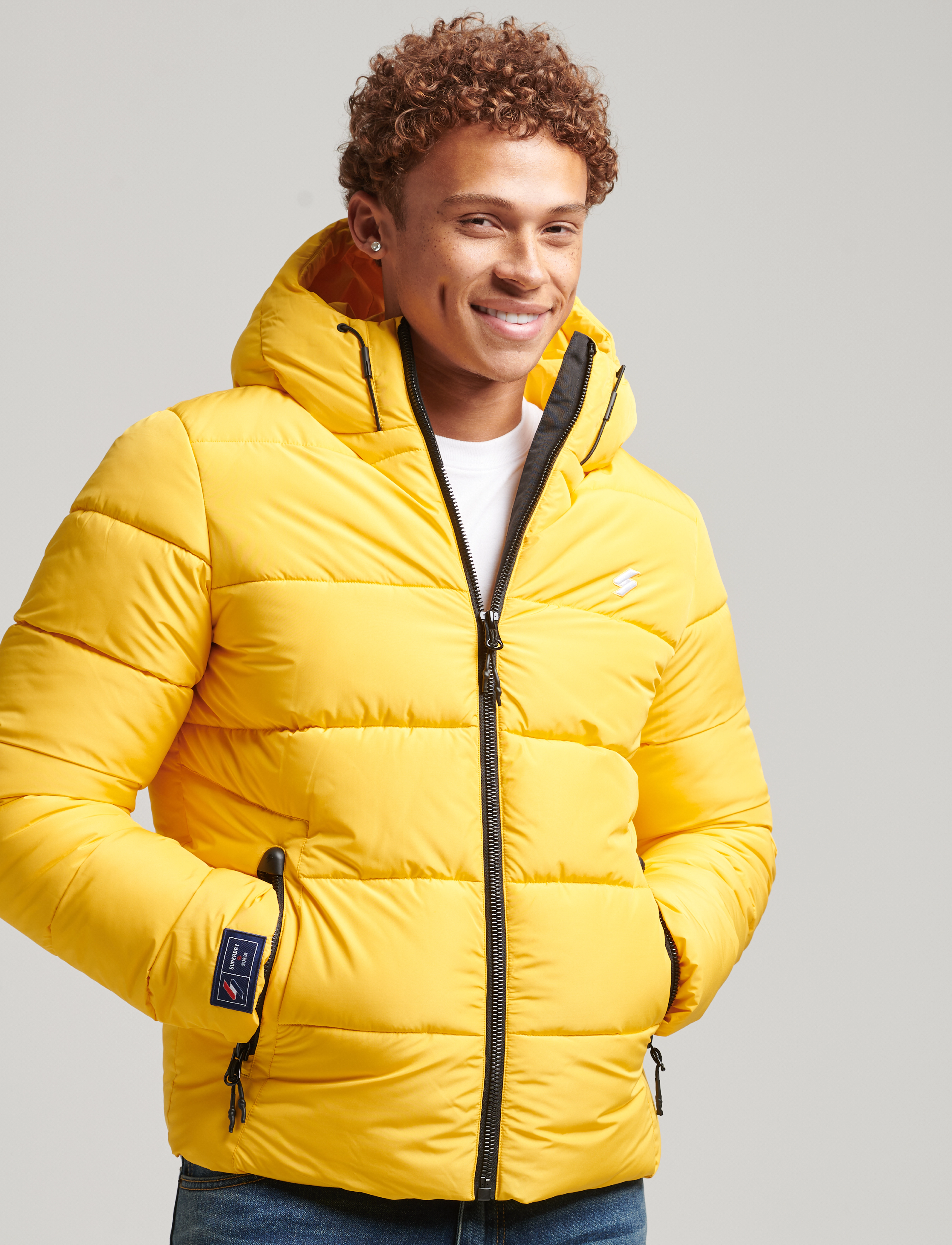 Superdry - HOODED SPORTS PUFFER - volt - 2