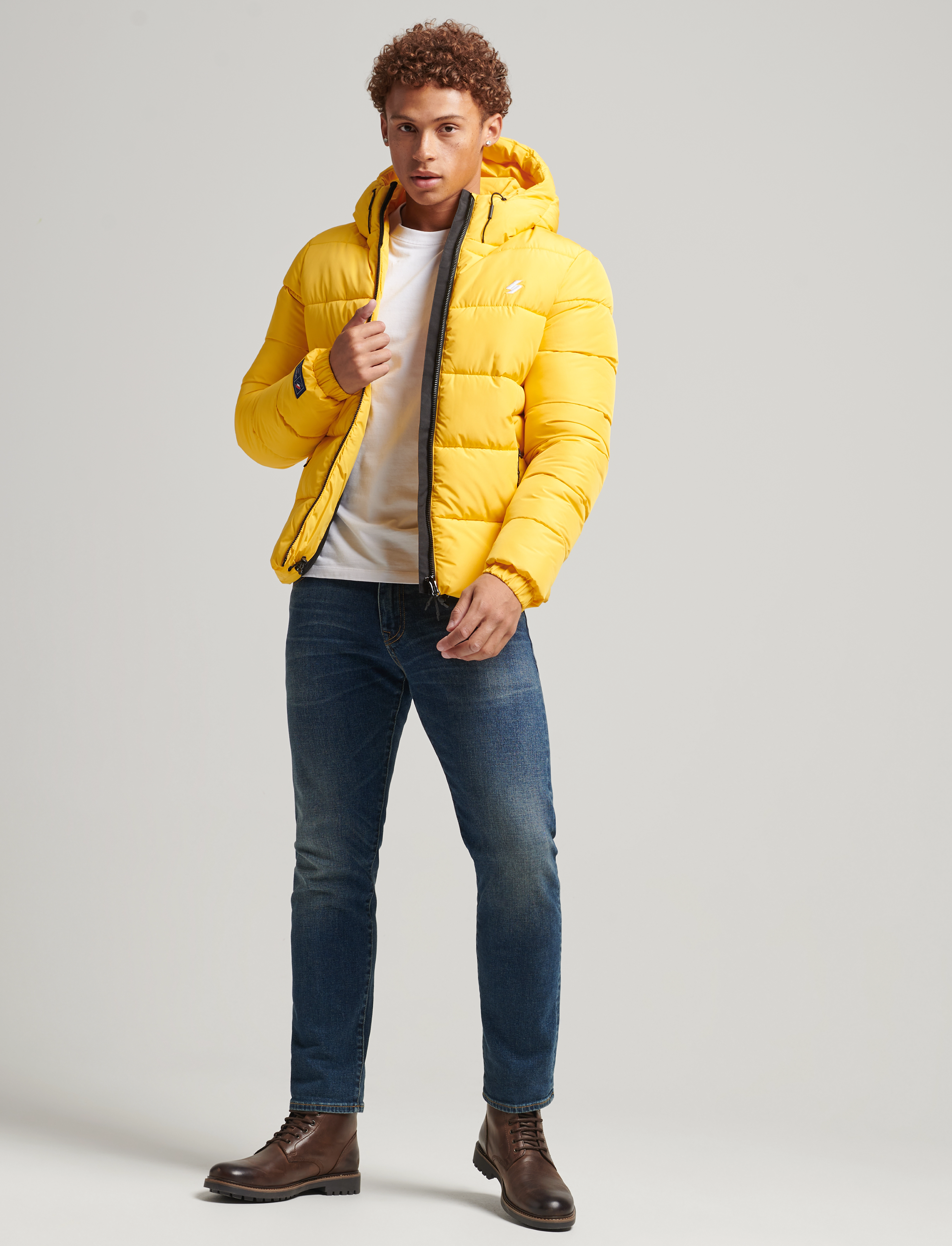 Superdry - HOODED SPORTS PUFFER - volt - 3