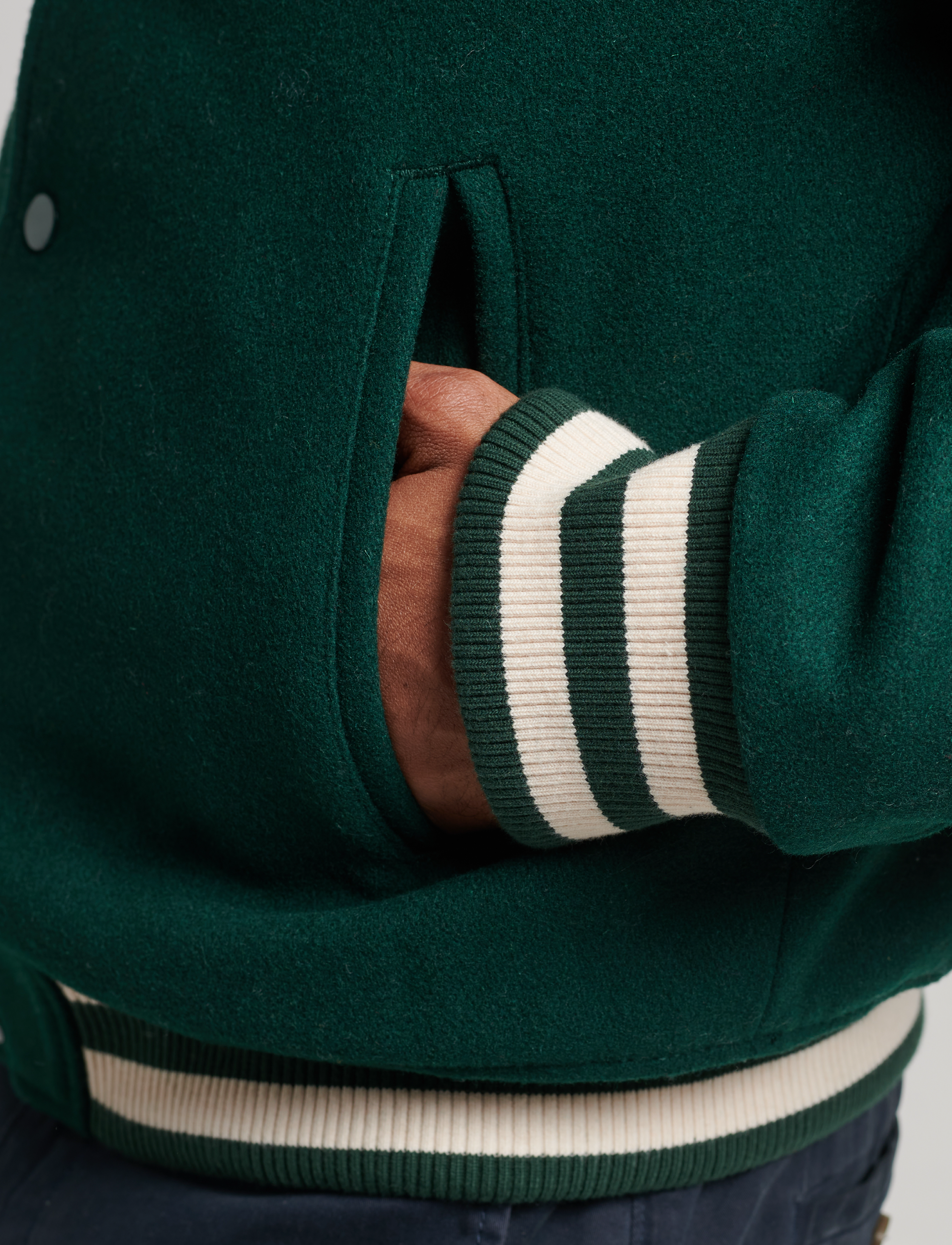 Superdry - COLLEGE VARSITY BOMBER - enamel green - 4