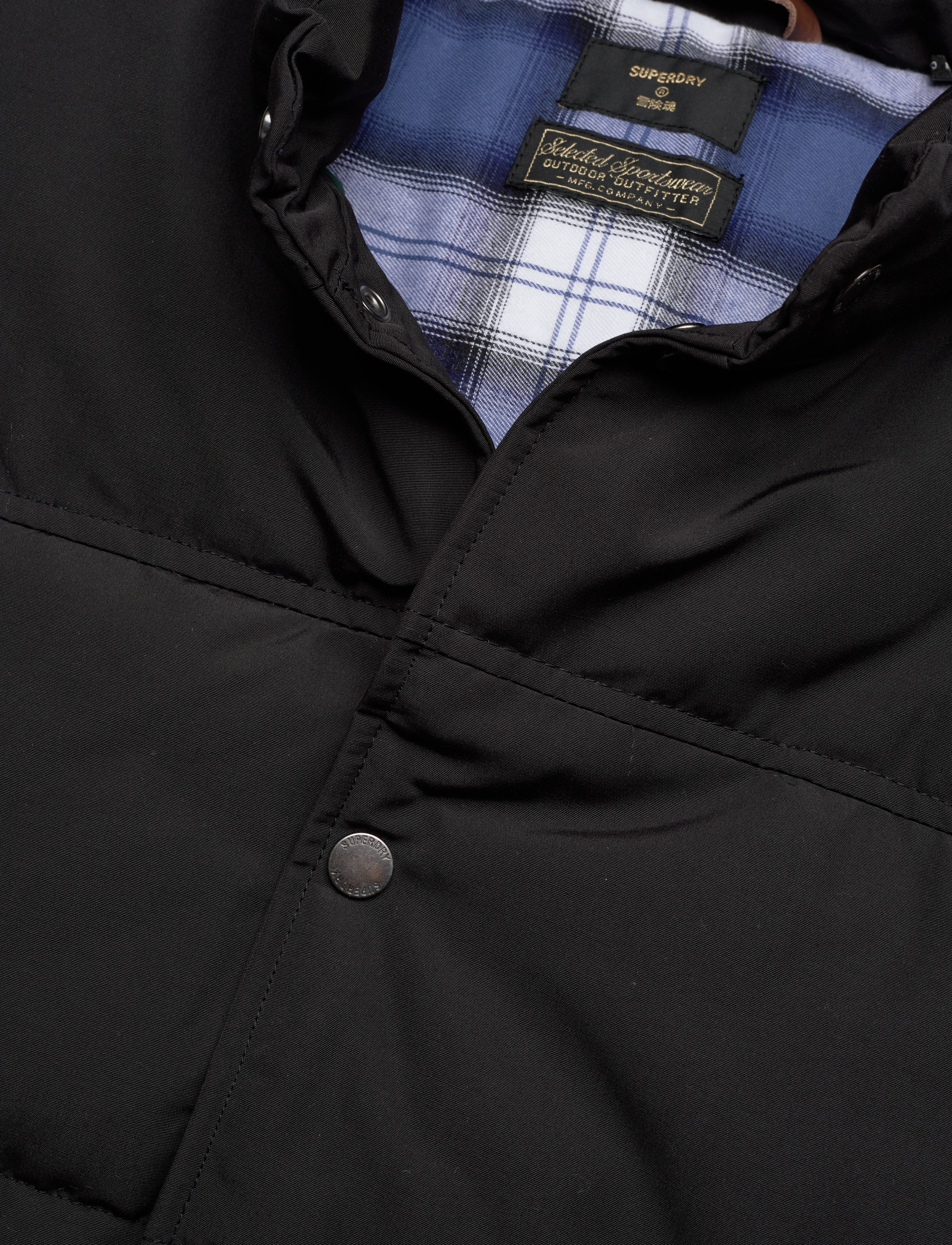 Superdry - VINTAGE MOUNTAIN GILET - jet black - 2