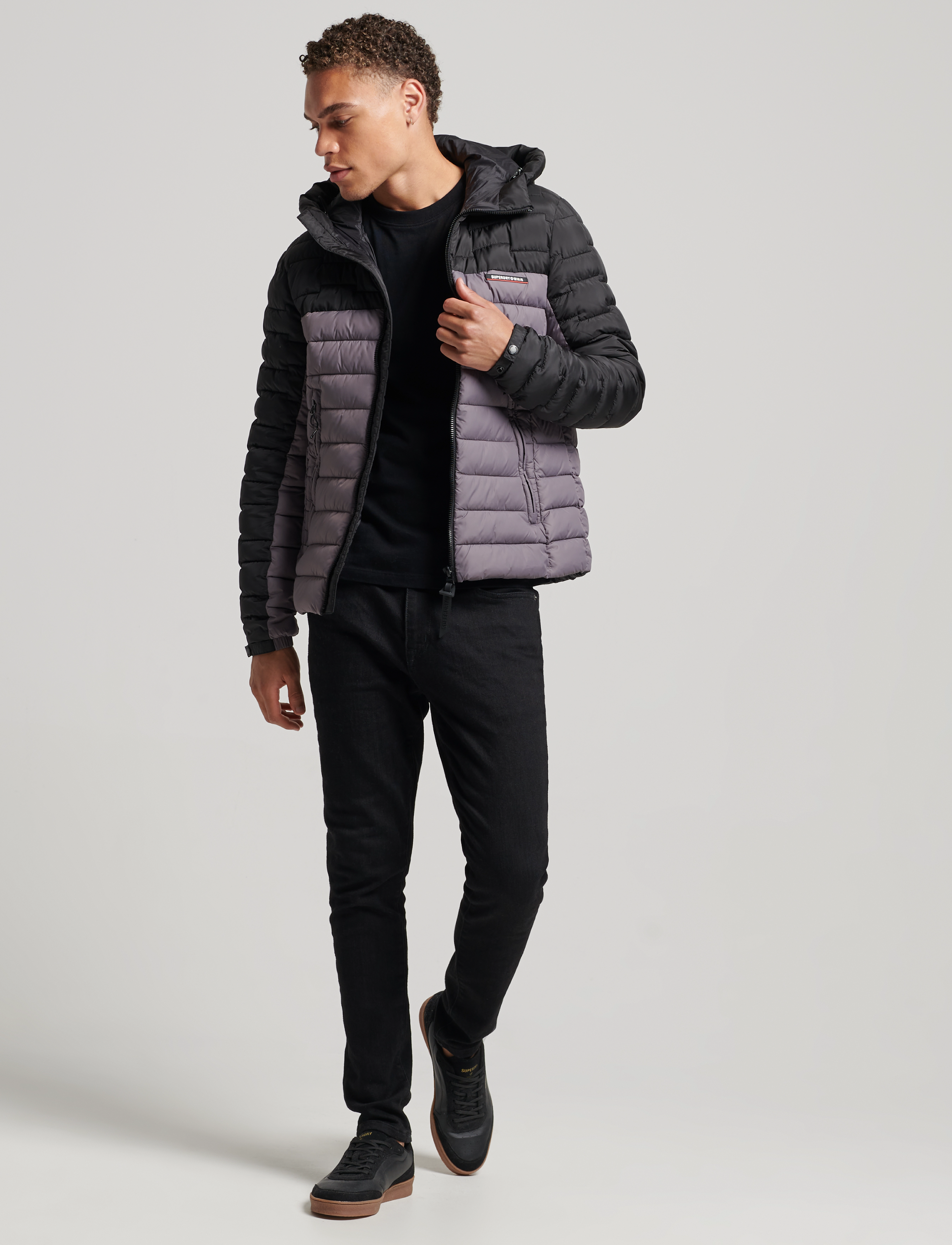 Superdry - CODE XPD RADAR QUILT MIX JKT - shark - 3