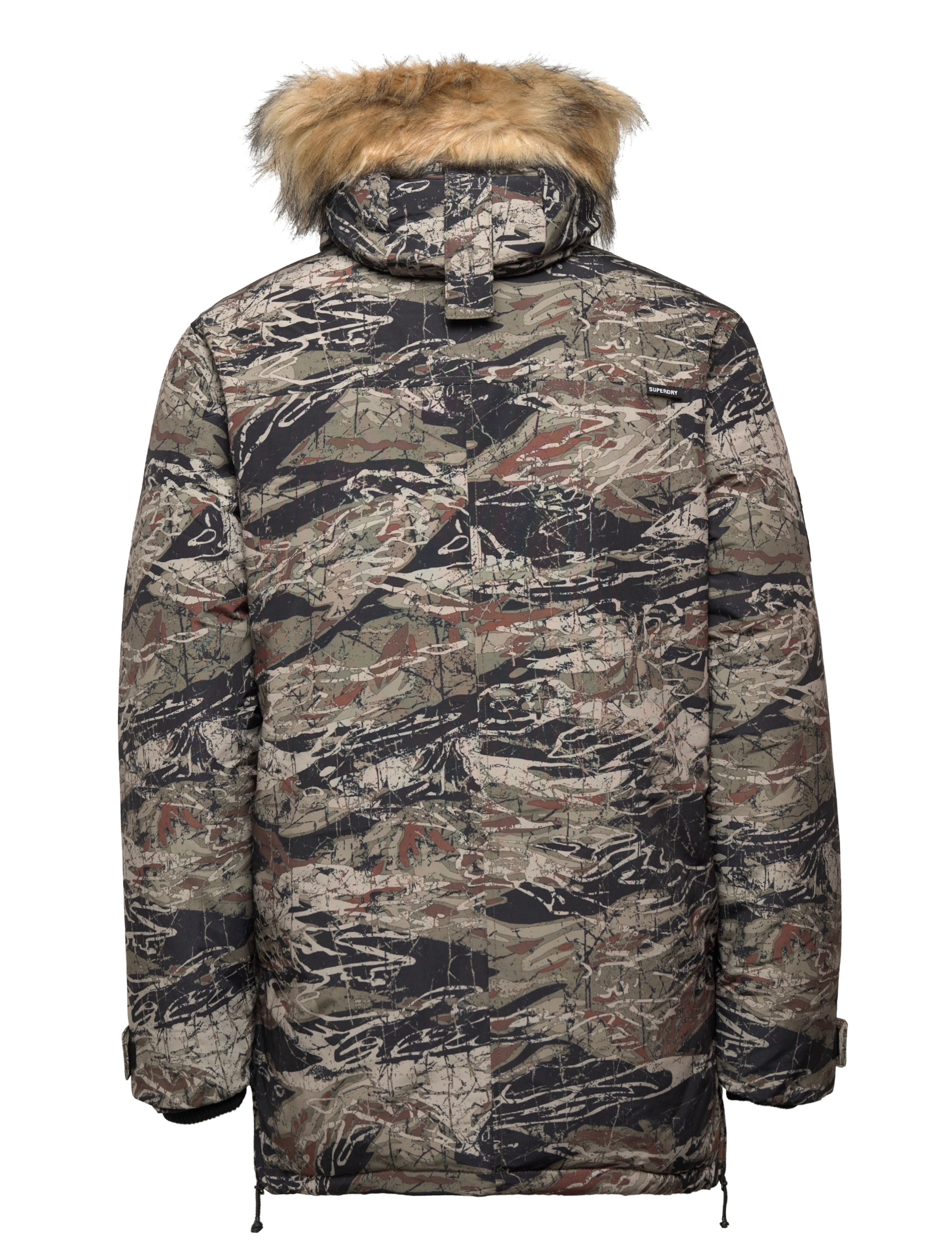 Superdry - CODE XPD EVEREST PARKA - washed khaki print - 1