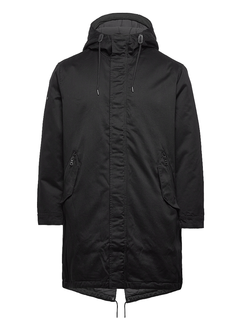 Superdry Black Fishtail Parka Superdry Tech Fishtail Parka Black