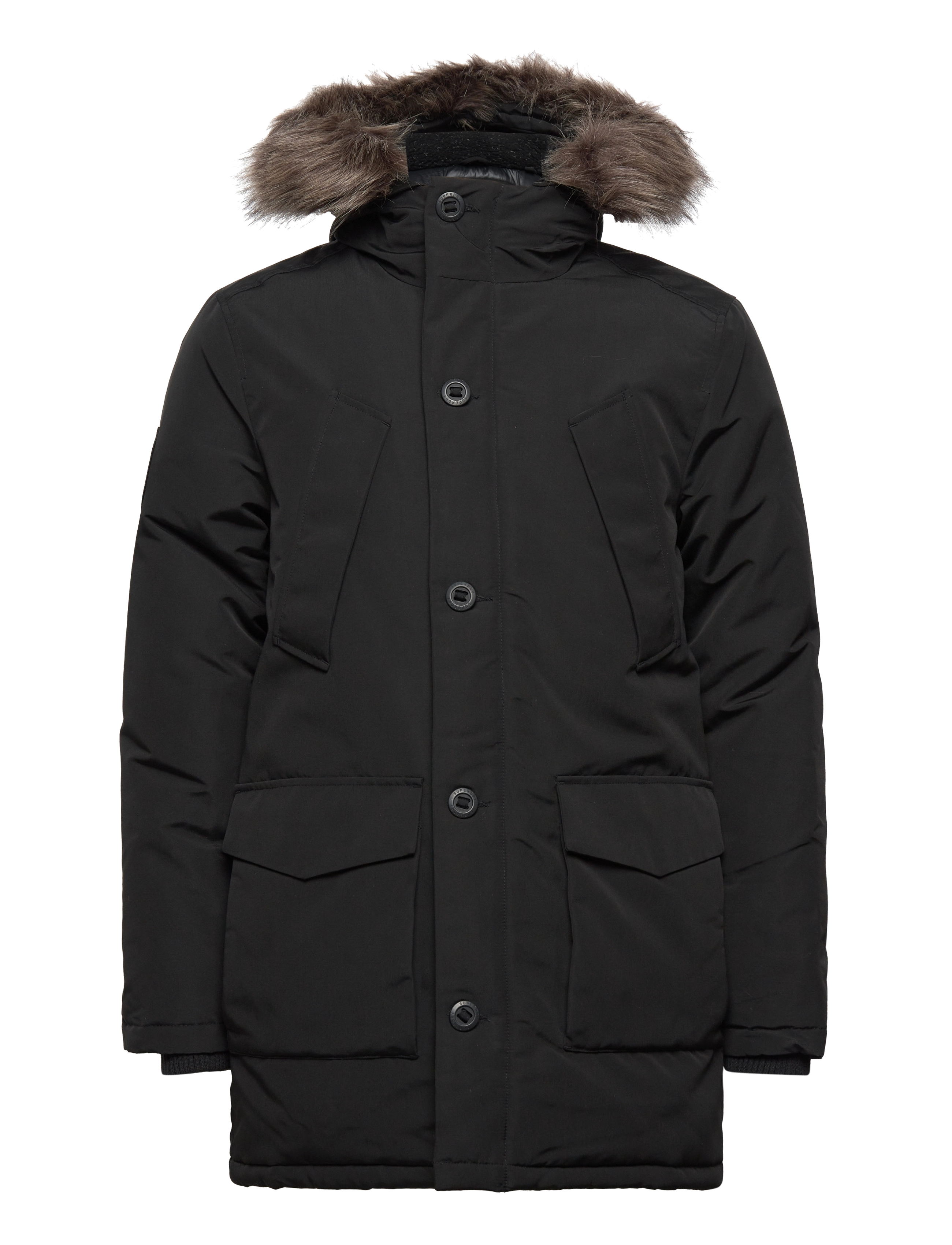 Superdry - VINTAGE EVEREST PARKA - overtøj - jet black - 0