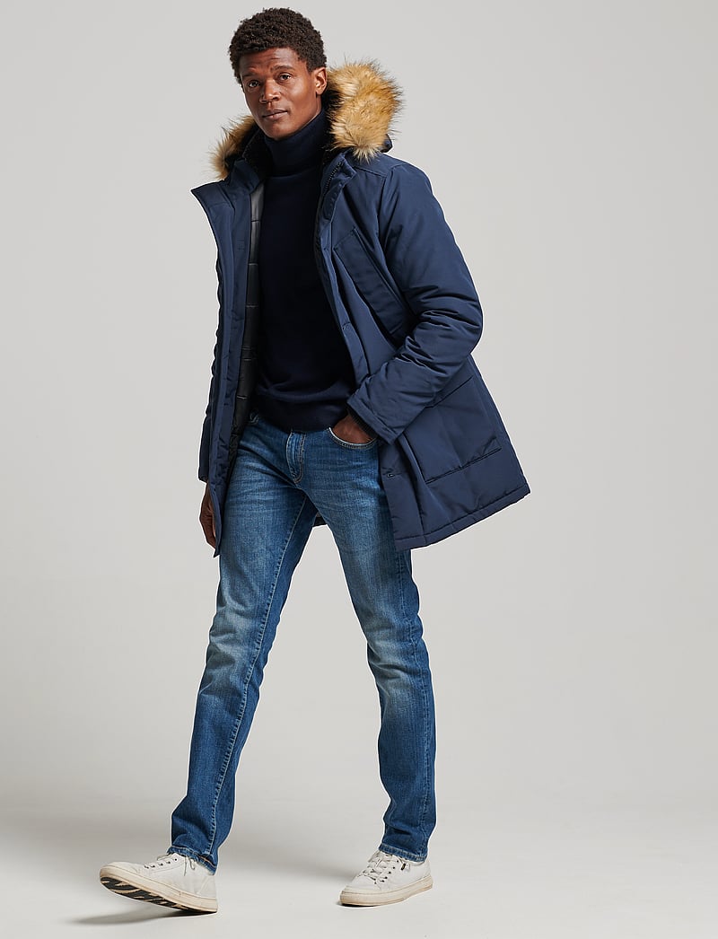 Superdry - VINTAGE EVEREST PARKA - vinterjackor - nordic chrome navy - 3