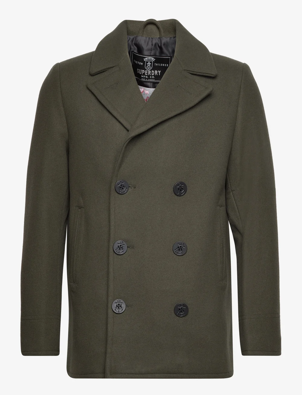 Superdry classic wool pea coat on sale