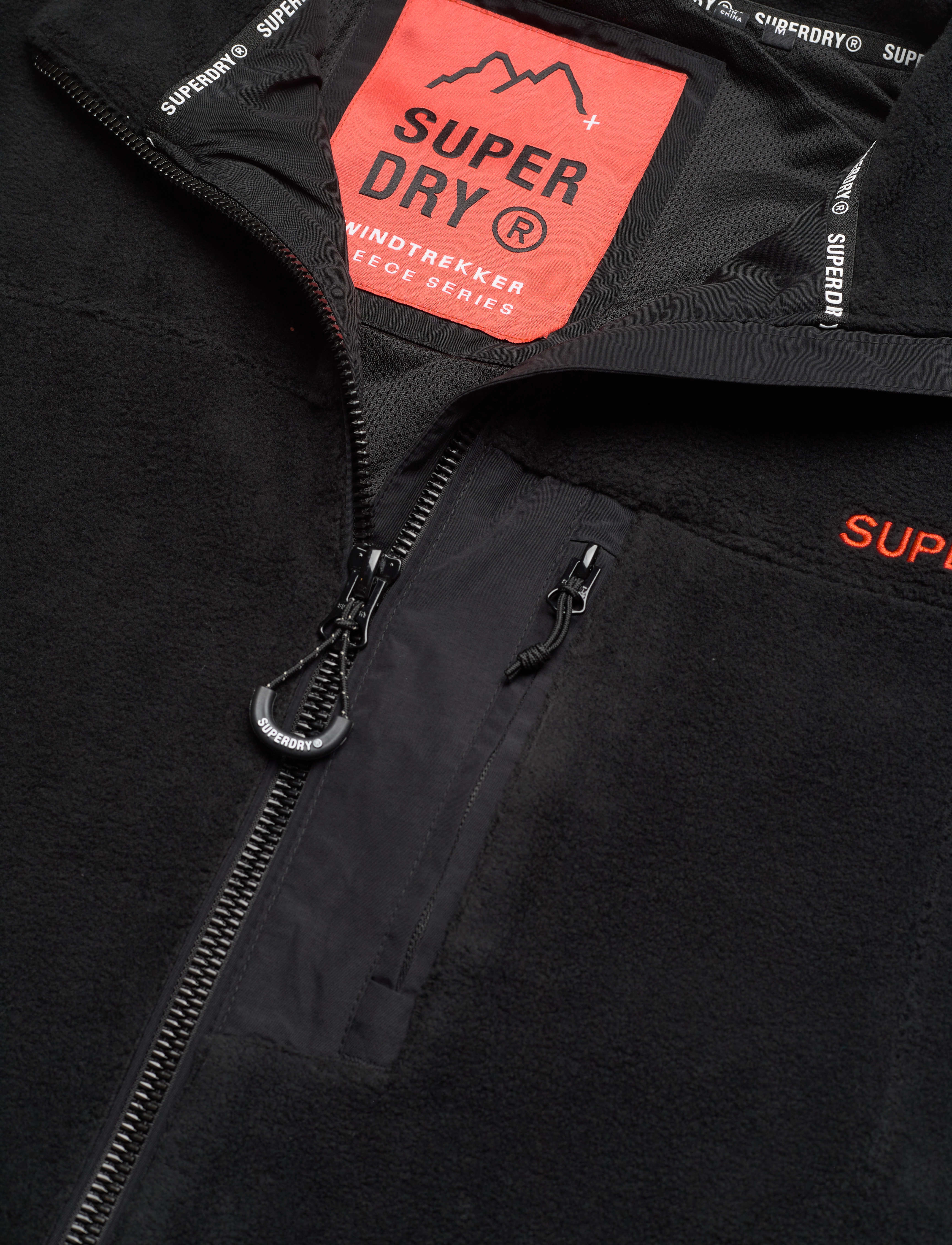 Superdry - CODE FLEECE TREKKER JACKET - black - 2