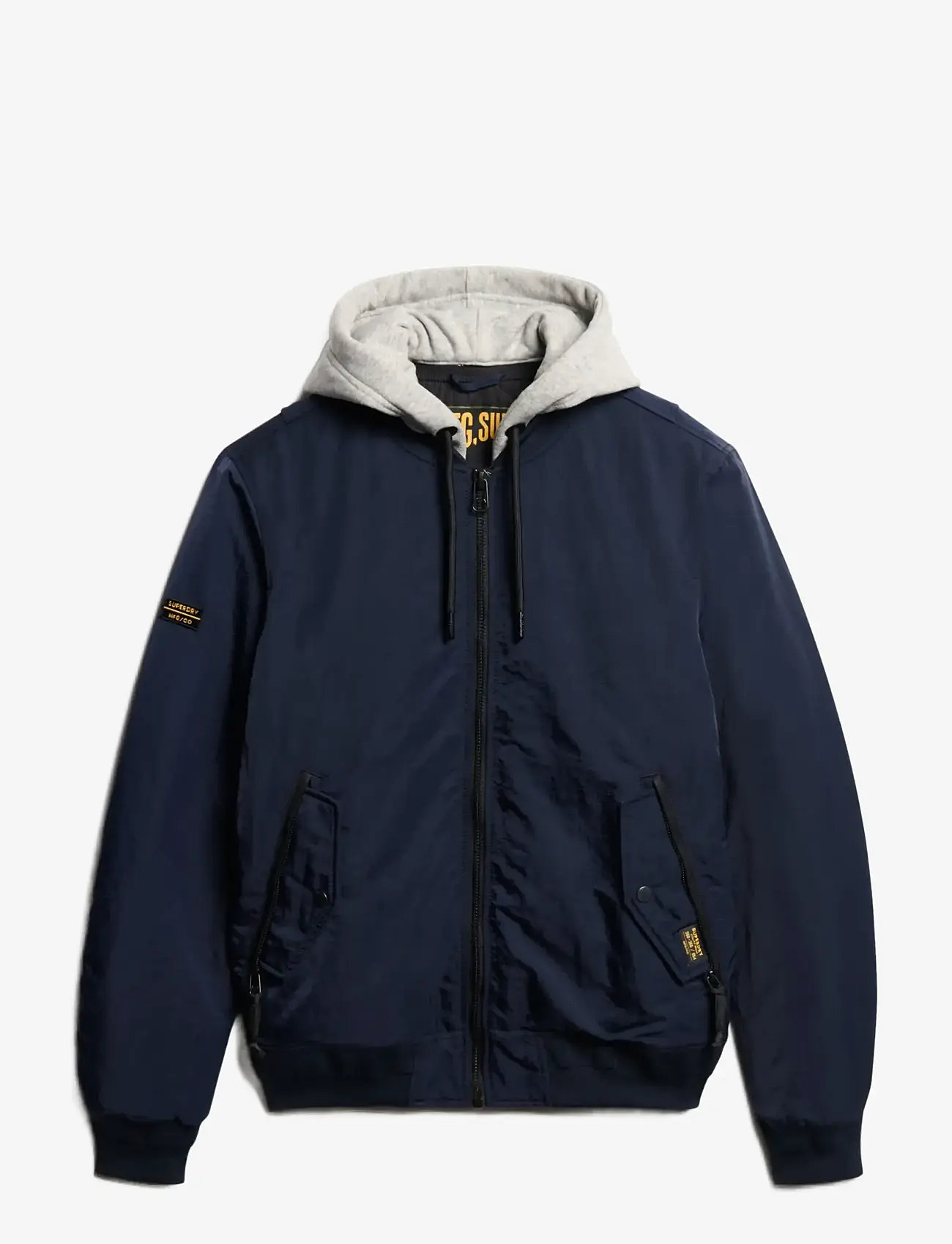Superdry - MILITARY HOODED MA1 JACKET - hybriditakit - eclipse navy - 1
