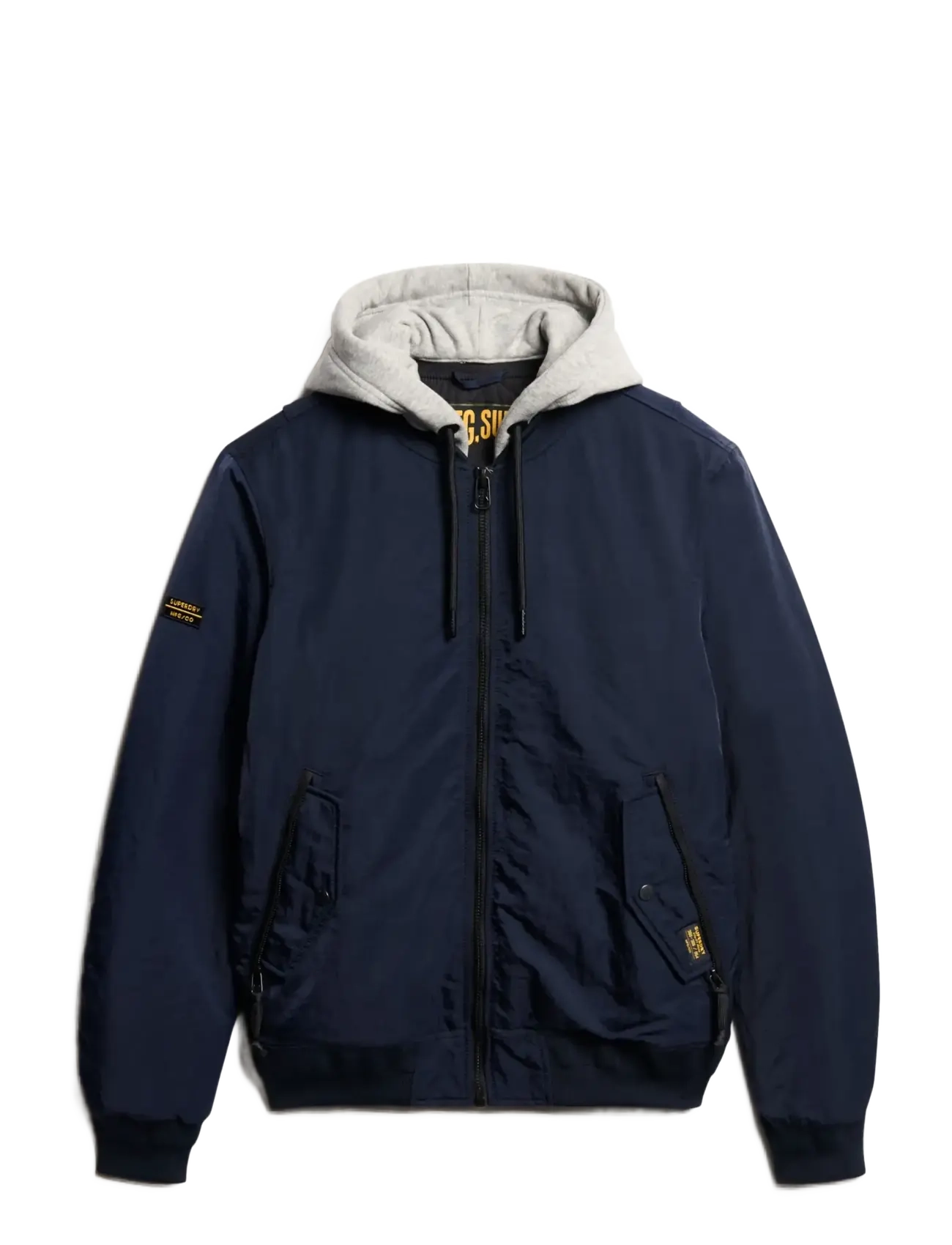 Superdry MILITARY HOODED MA1 JACKET - Bomberjakker - ECLIPSE NAVY / navy