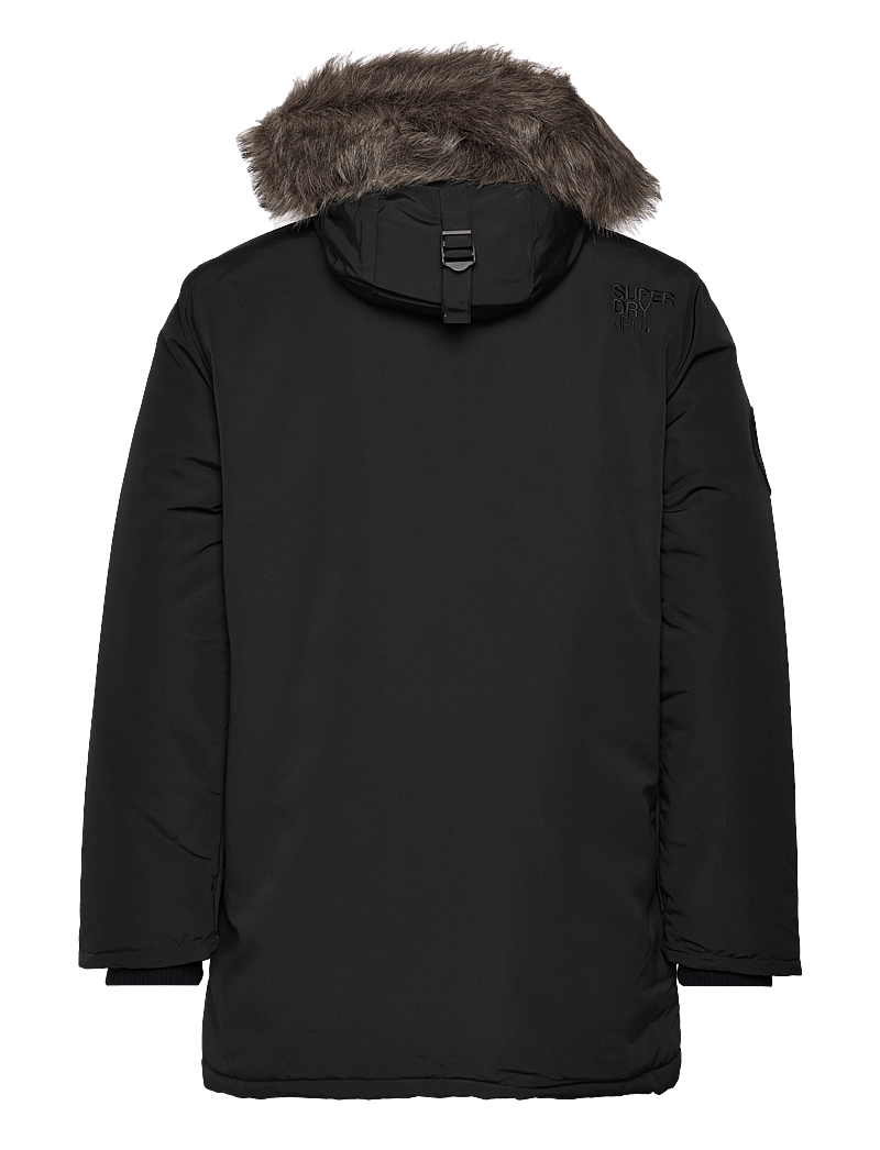 Superdry - EVEREST FAUX FUR HOODED PARKA - jet black - 2