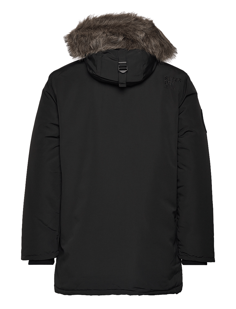 Superdry - EVEREST FAUX FUR HOODED PARKA - jet black - 2