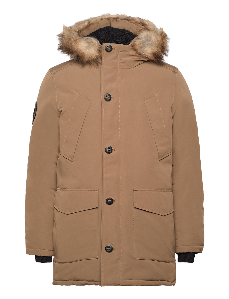 Superdry - EVEREST FAUX FUR HOODED PARKA - sandstone brown - 1