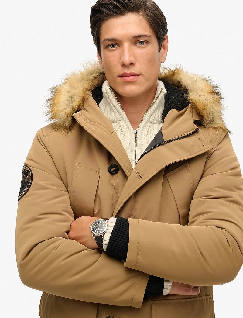 Superdry - EVEREST FAUX FUR HOODED PARKA - sandstone brown - 5