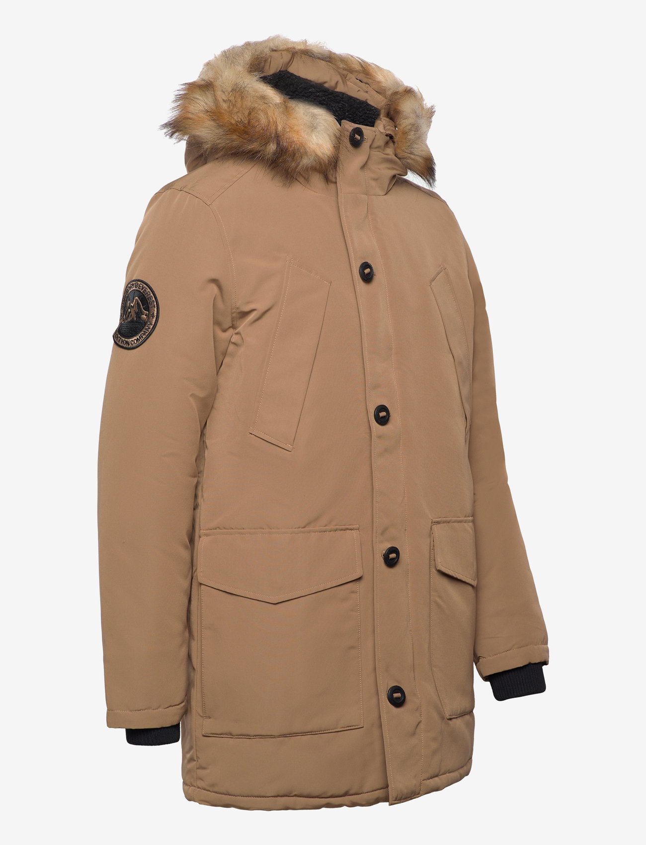 Superdry - EVEREST FAUX FUR HOODED PARKA - talvejoped - sandstone brown - 3