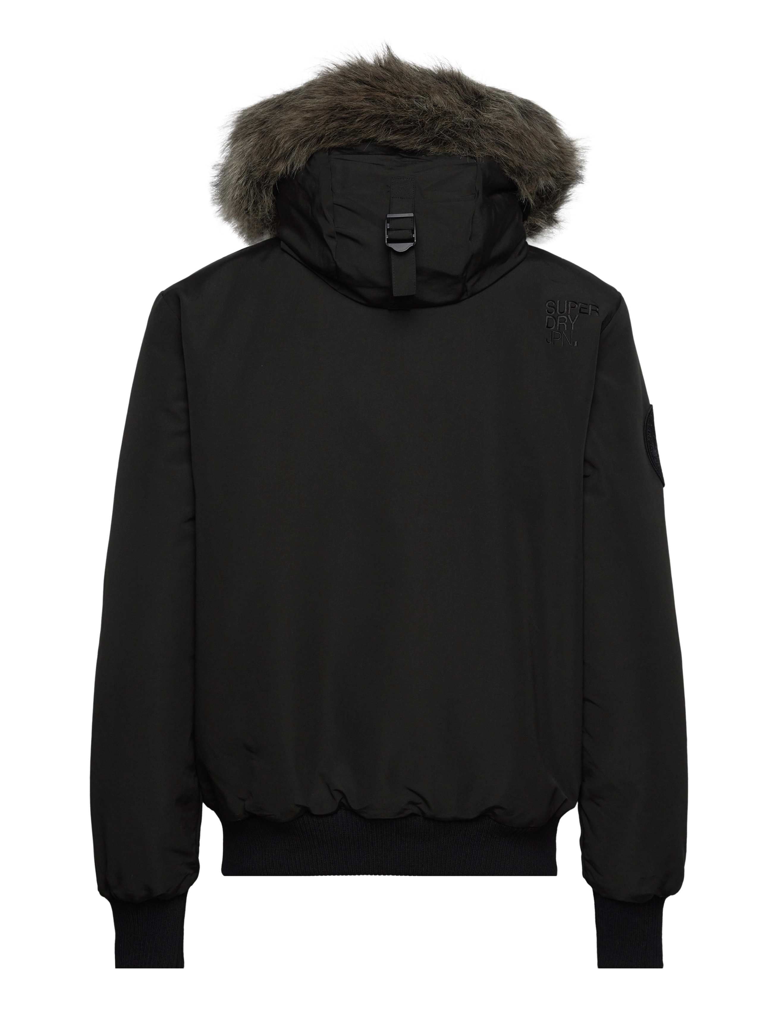 Superdry - EVEREST HOODED PUFFER BOMBER - vinterjakker - jet black - 2