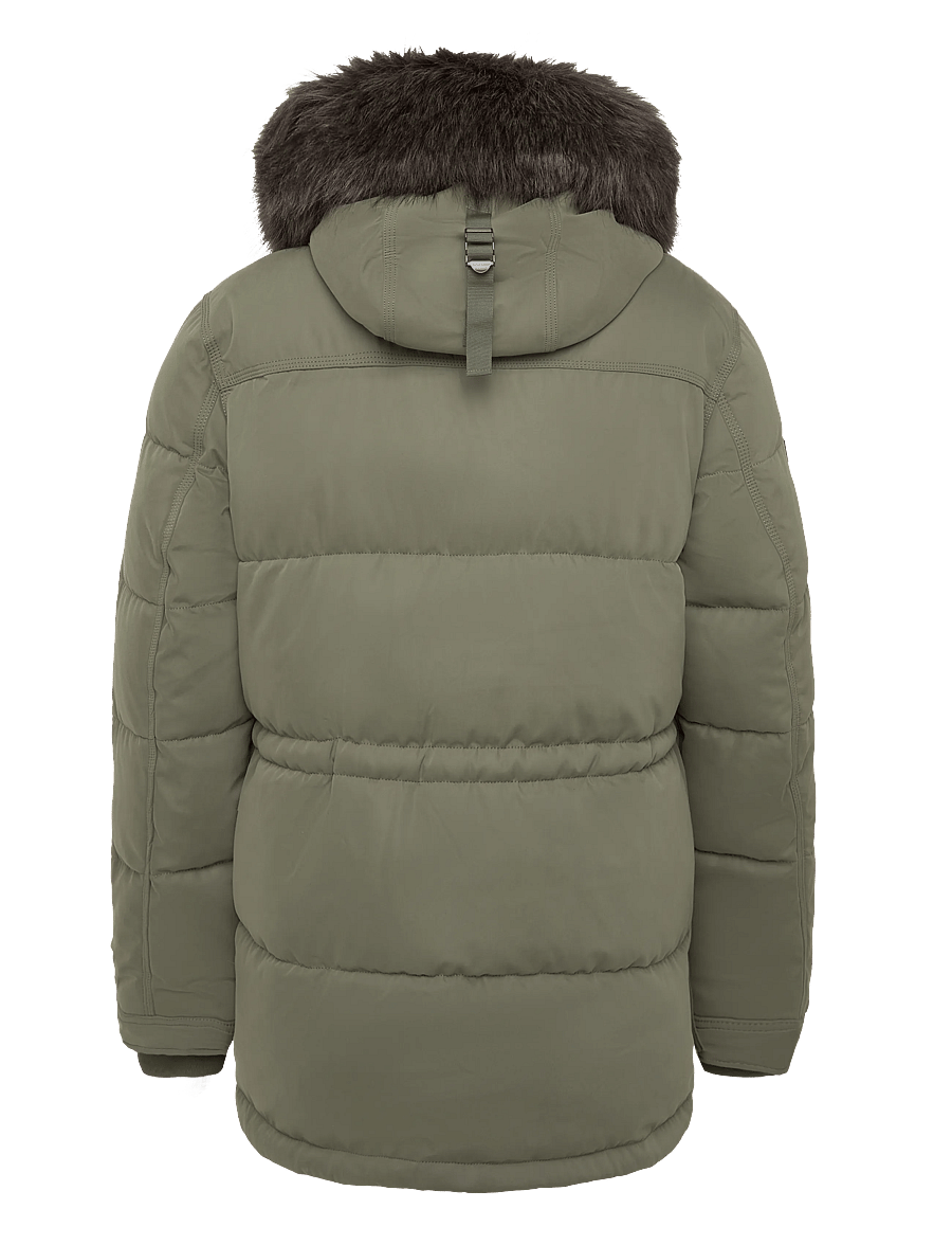 Superdry - CHINOOK FAUX FUR PARKA - vinterjakker - dusty olive green - 2