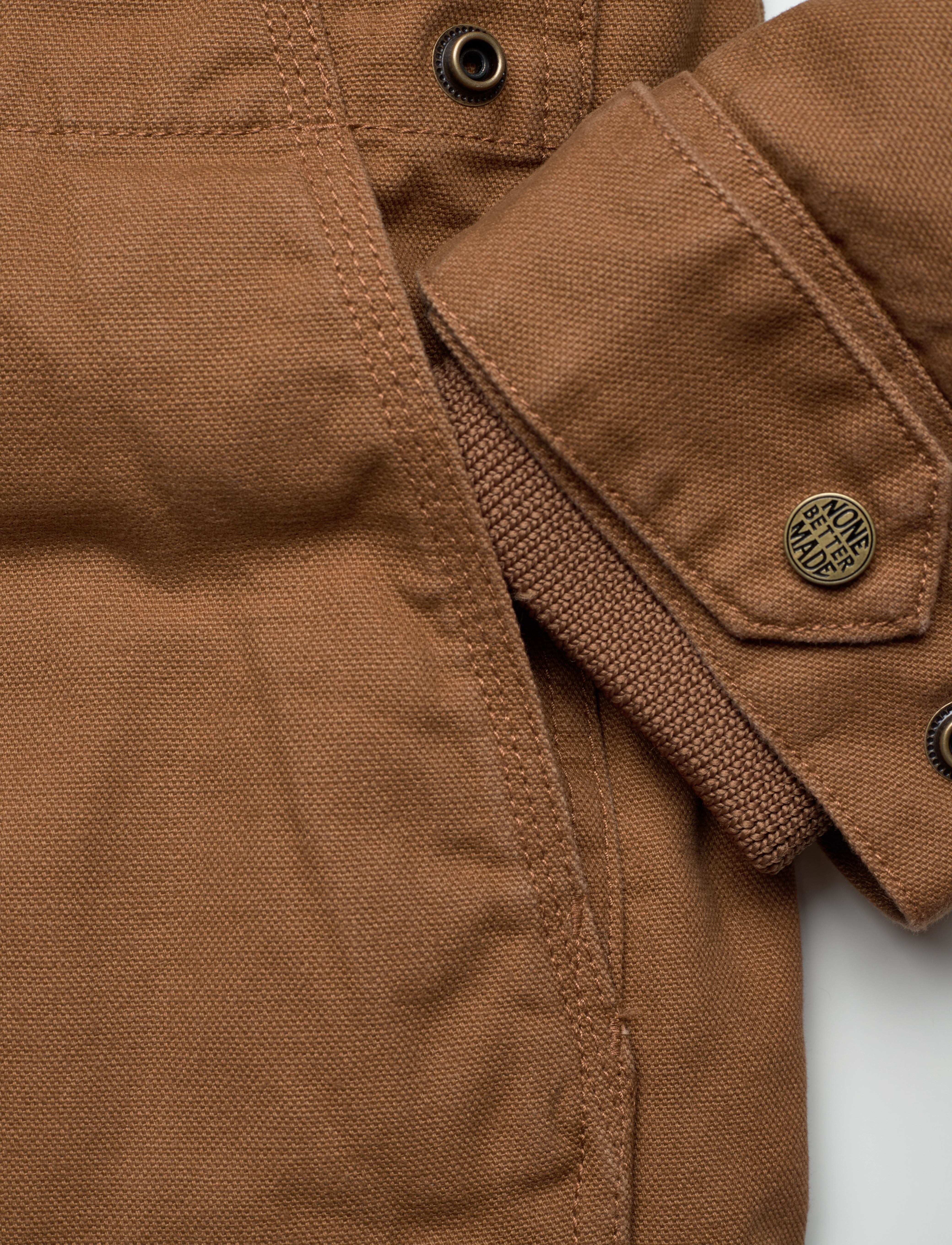 Superdry - WORKWEAR HOODED PARKA - denim co tobacco brown - 3