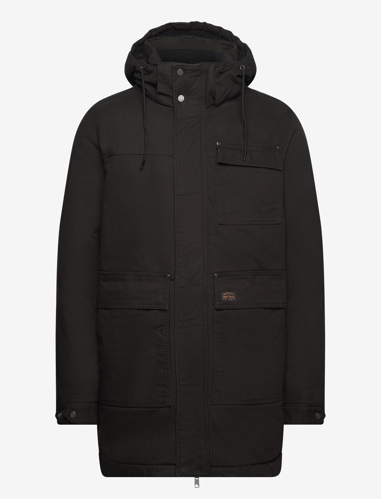 Superdry - WORKWEAR HOODED PARKA - noir - 0