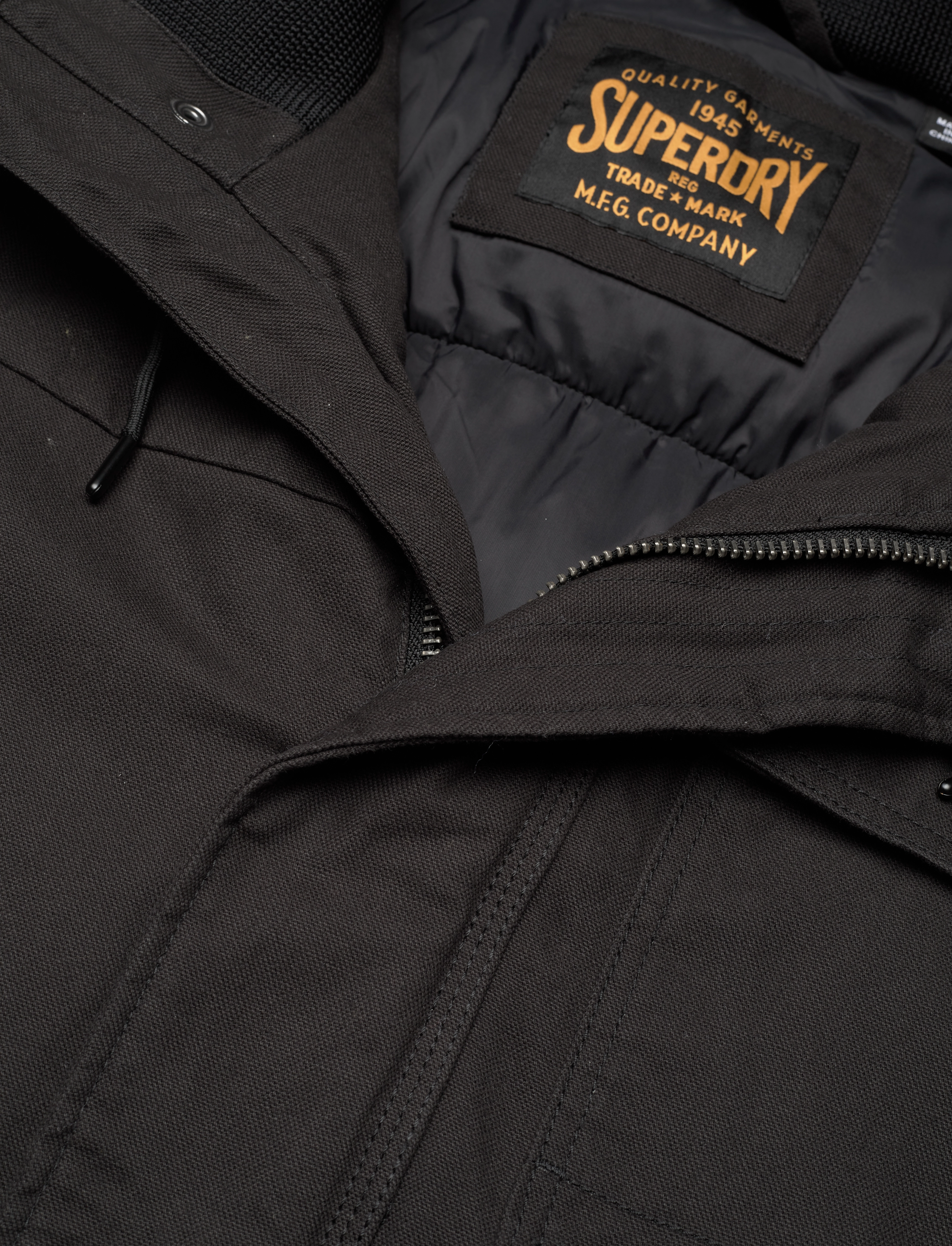 Superdry - WORKWEAR HOODED PARKA - noir - 2