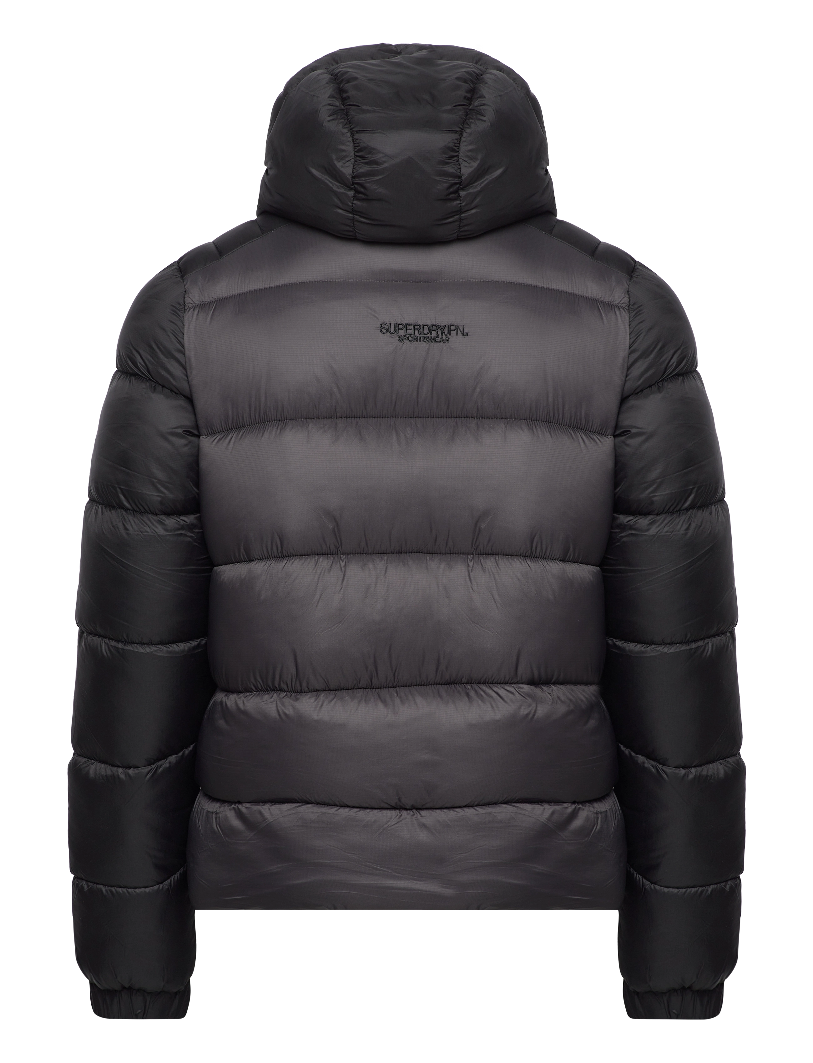 Superdry - HOOD COLOUR BLOCK SPORT PUFFER - black - 1