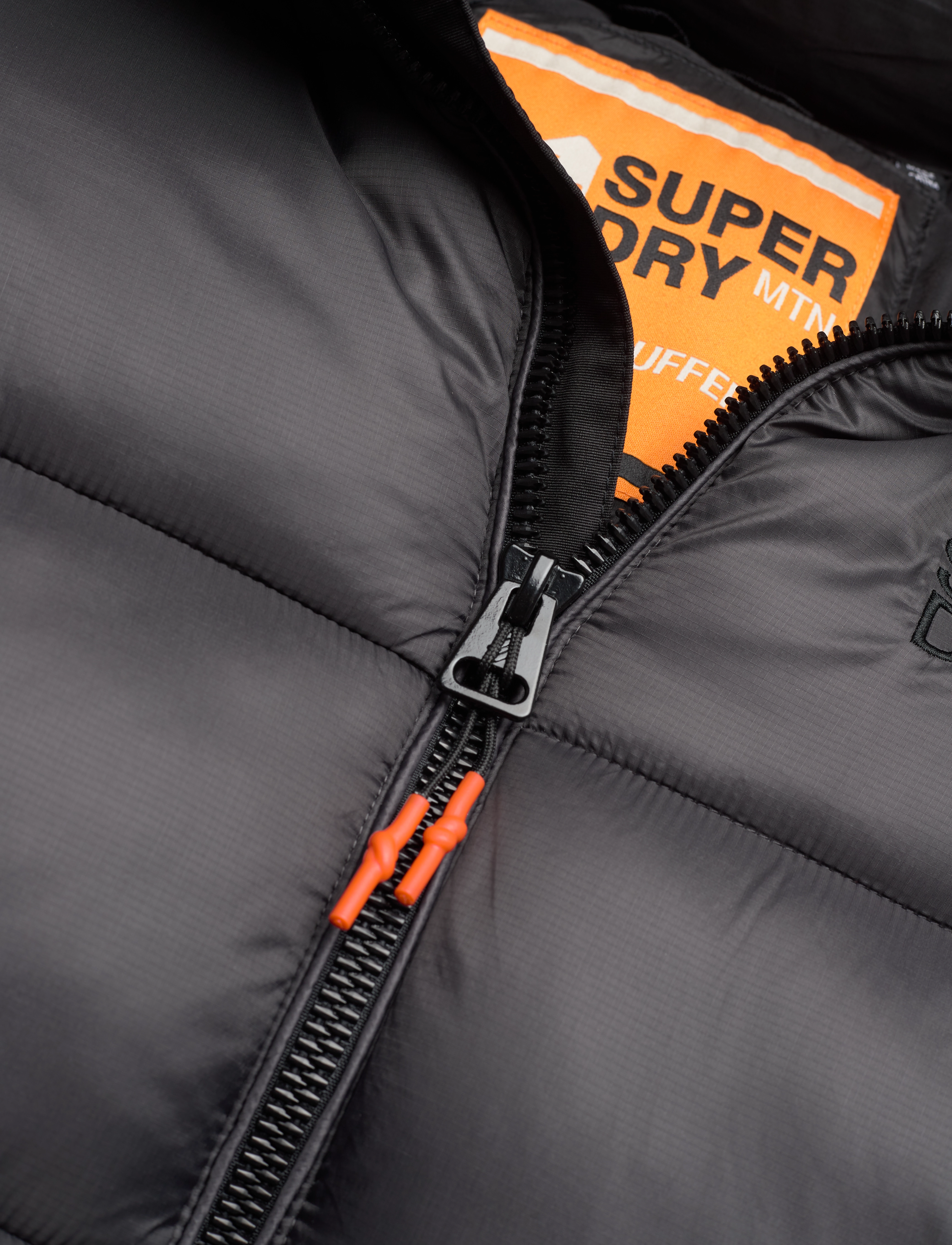 Superdry - HOOD COLOUR BLOCK SPORT PUFFER - black - 5