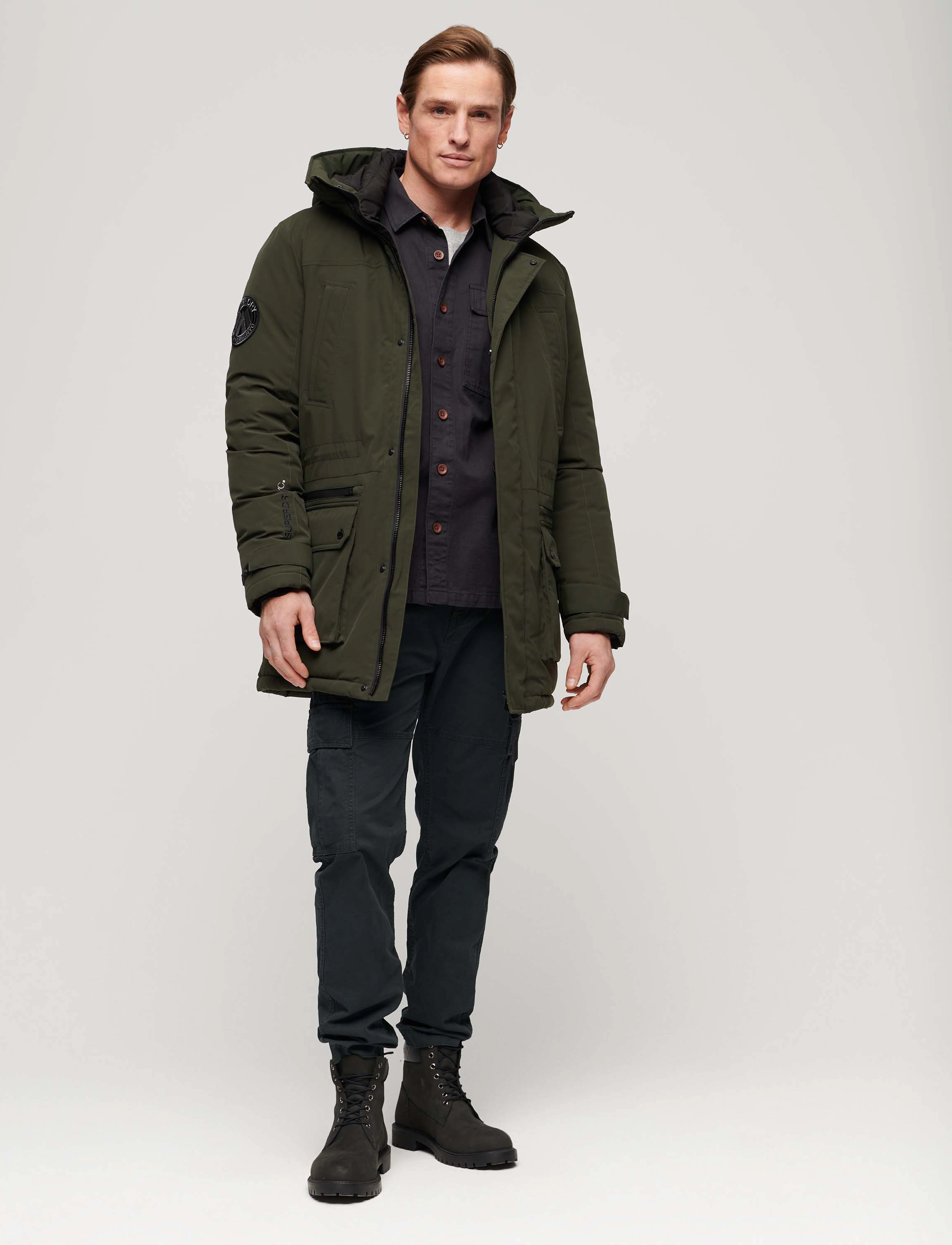 Superdry - CITY PADDED PARKA JACKET - surplus goods olive green - 3
