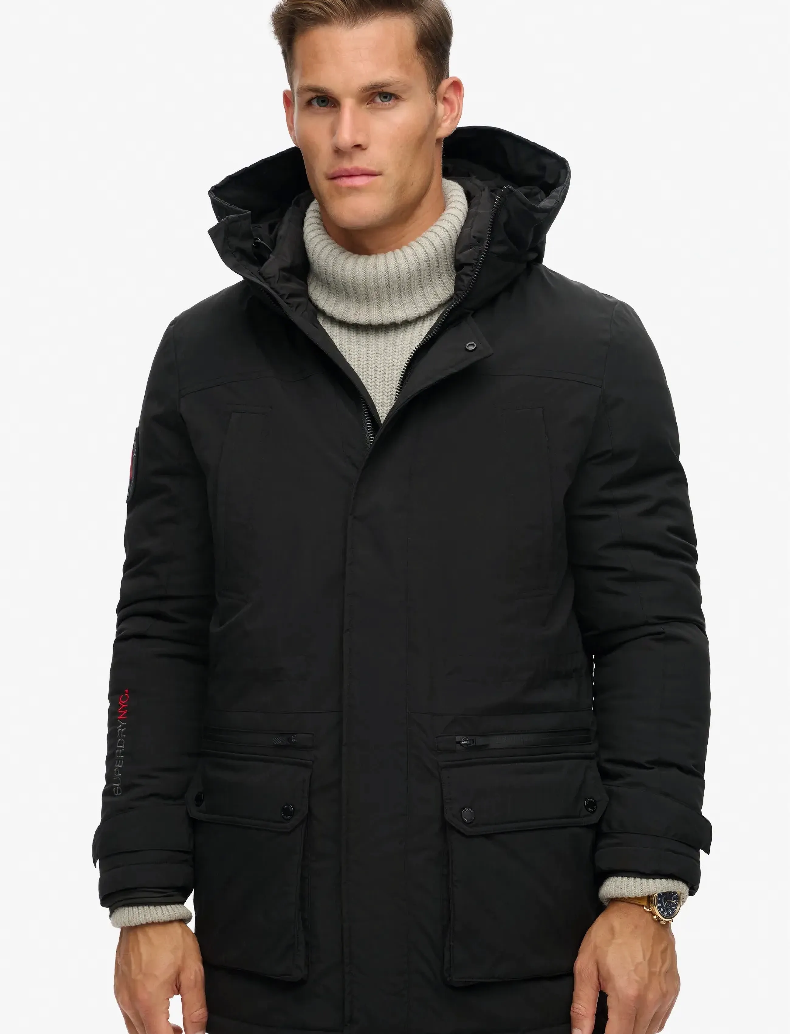 Superdry - CITY PADDED PARKA JACKET - black - 5