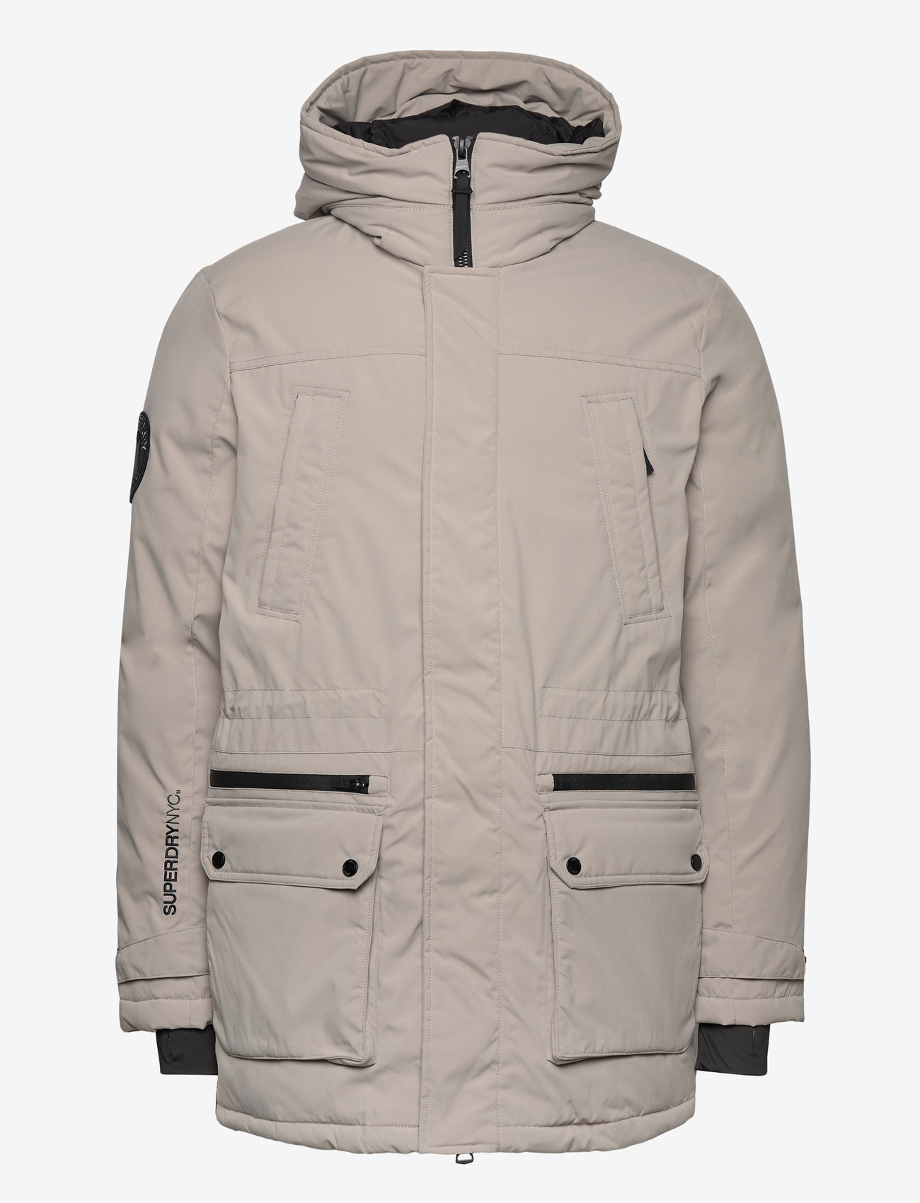 Superdry - CITY PADDED PARKA JACKET - stone dark grey - 1