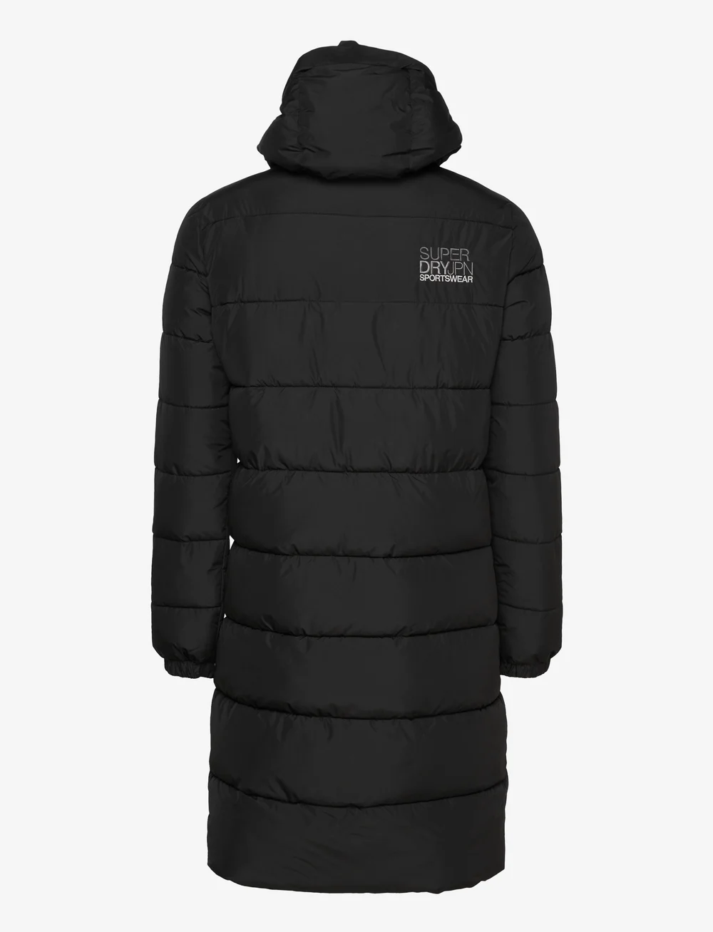 Superdry Hooded Longline Sports Puffer jackets shop at Booztlet