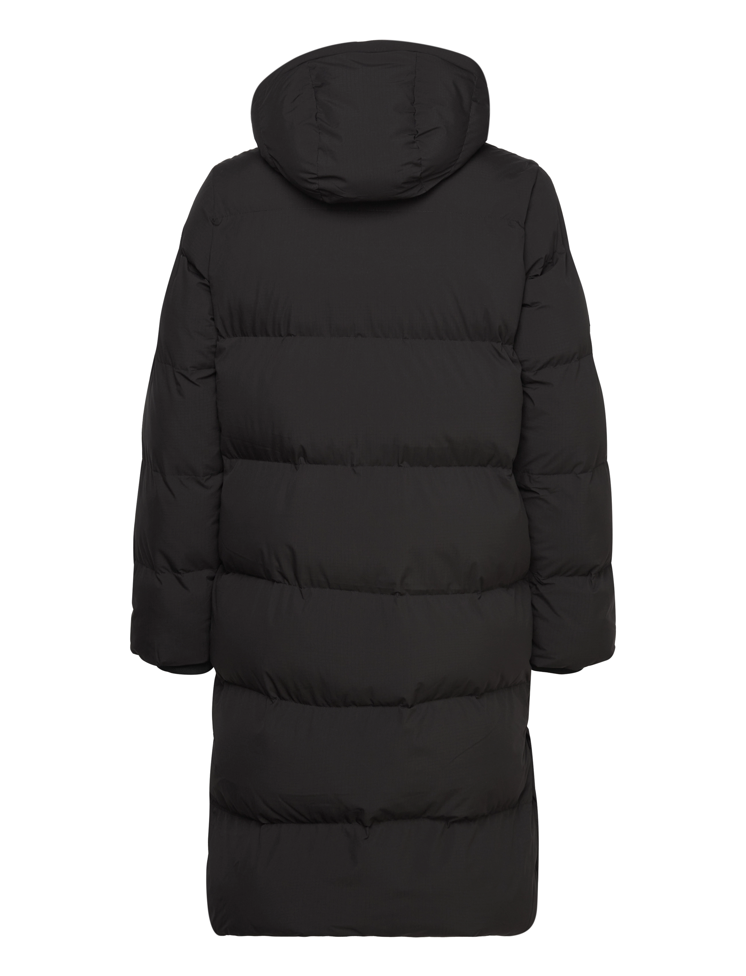 Superdry - LONGLINE HOODED PUFFER COAT - black - 1