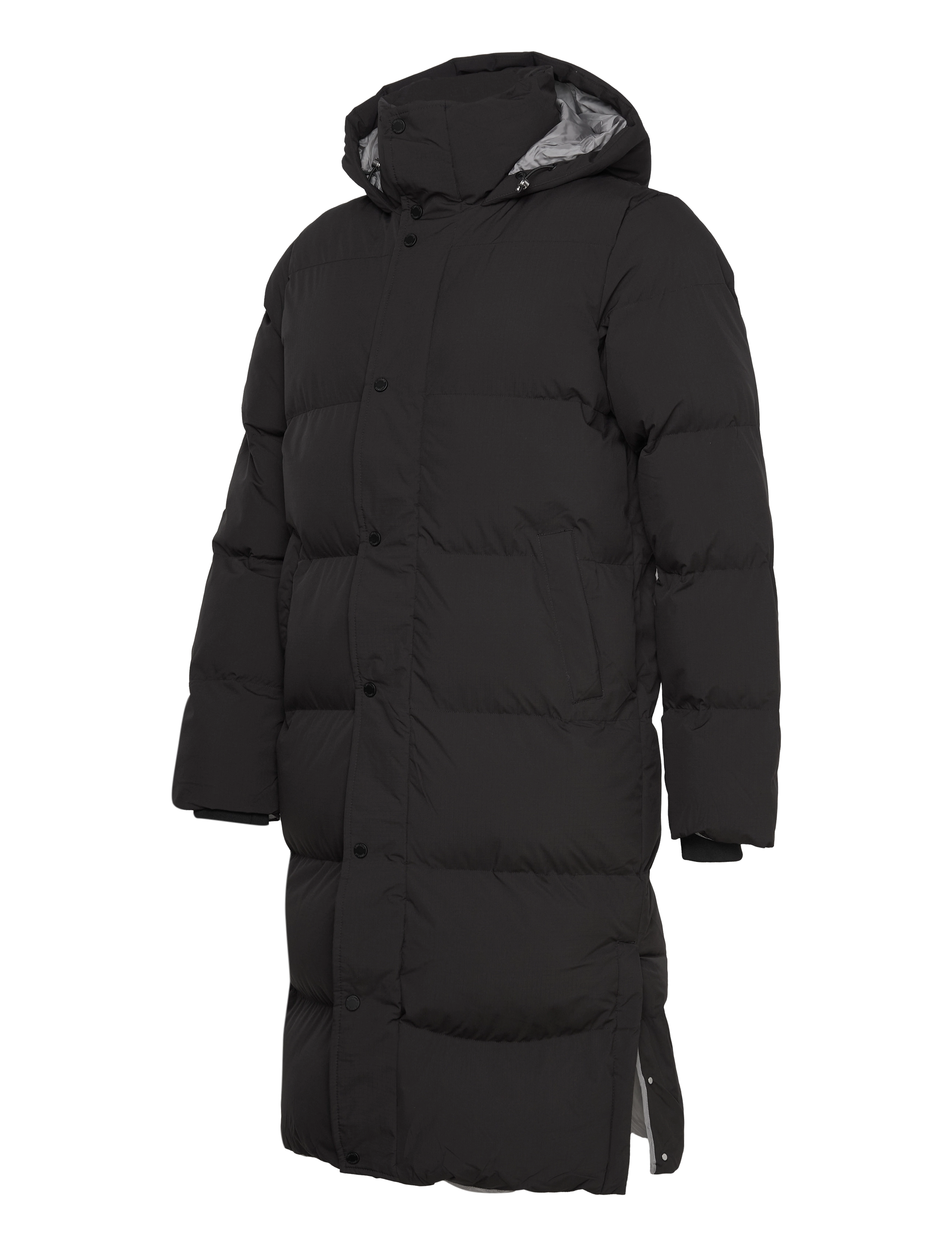 Superdry - LONGLINE HOODED PUFFER COAT - black - 2