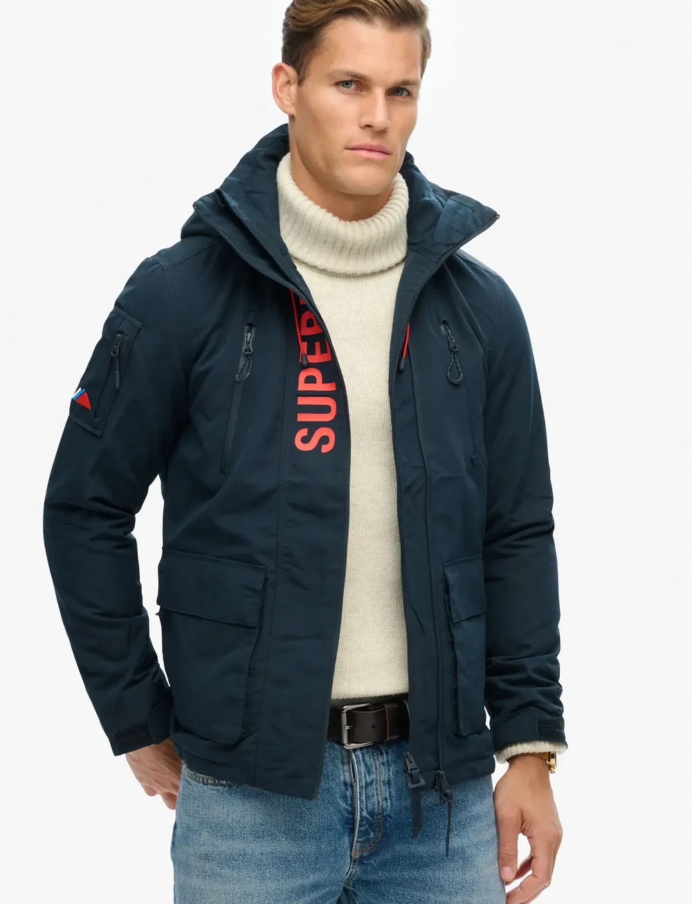 Superdry - ULTIMATE WINDCHEATER - winterjacken - eclipse navy/bold orange - 0