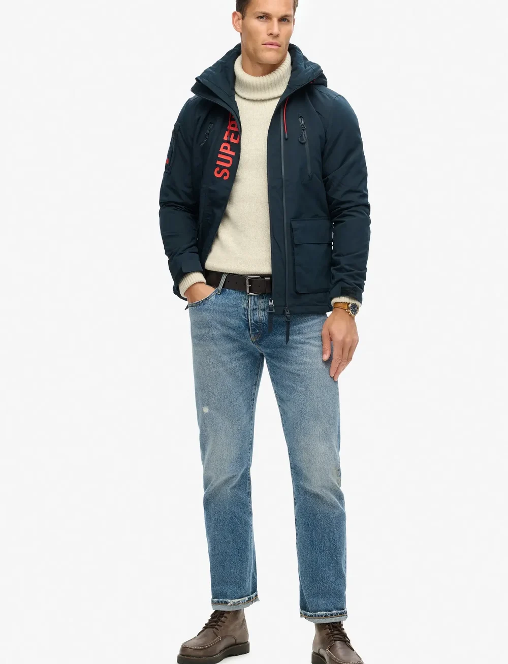 Superdry - ULTIMATE WINDCHEATER - winterjacken - eclipse navy/bold orange - 2