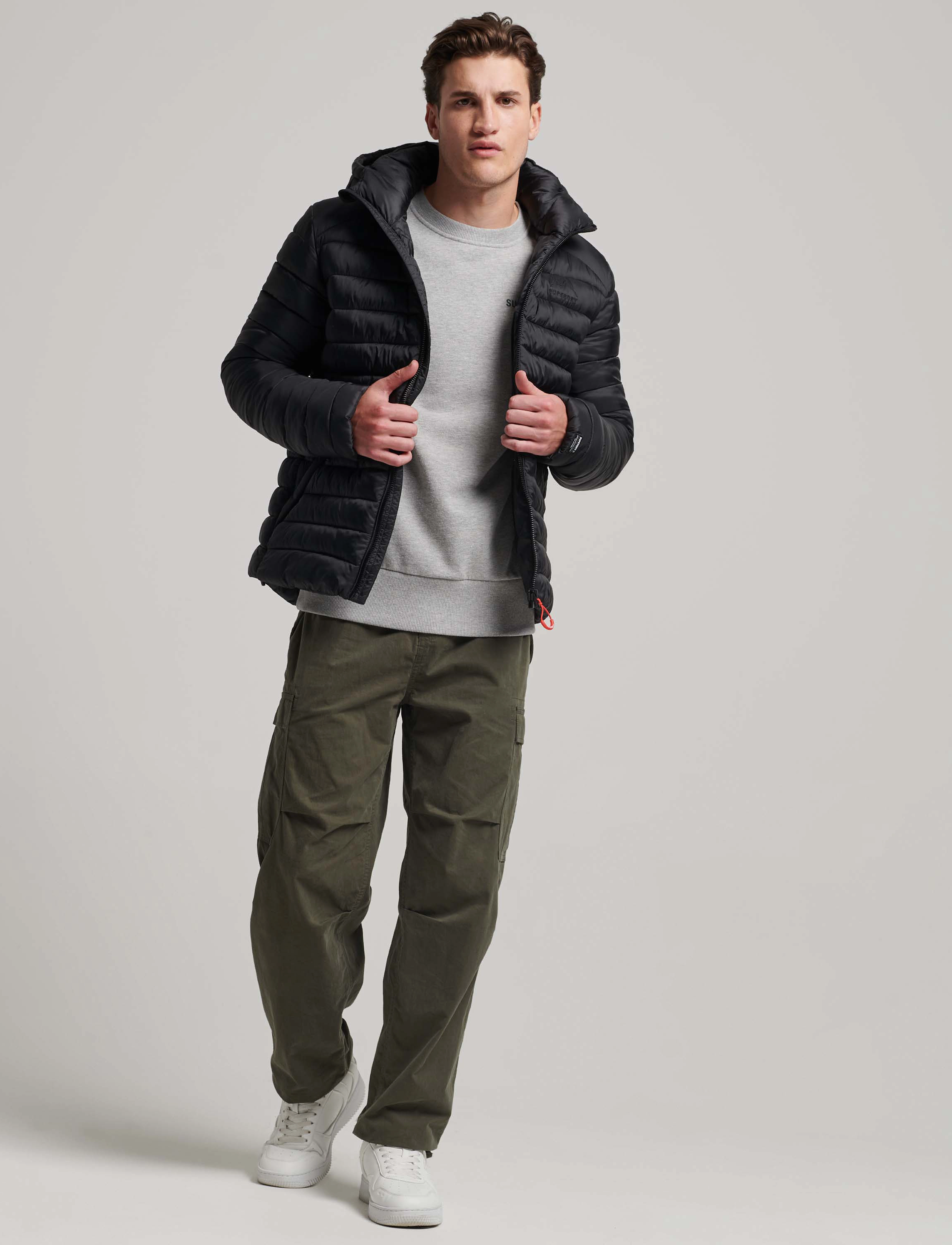 Superdry - HOODED FUJI SPORT PADDED JKT - black - 3