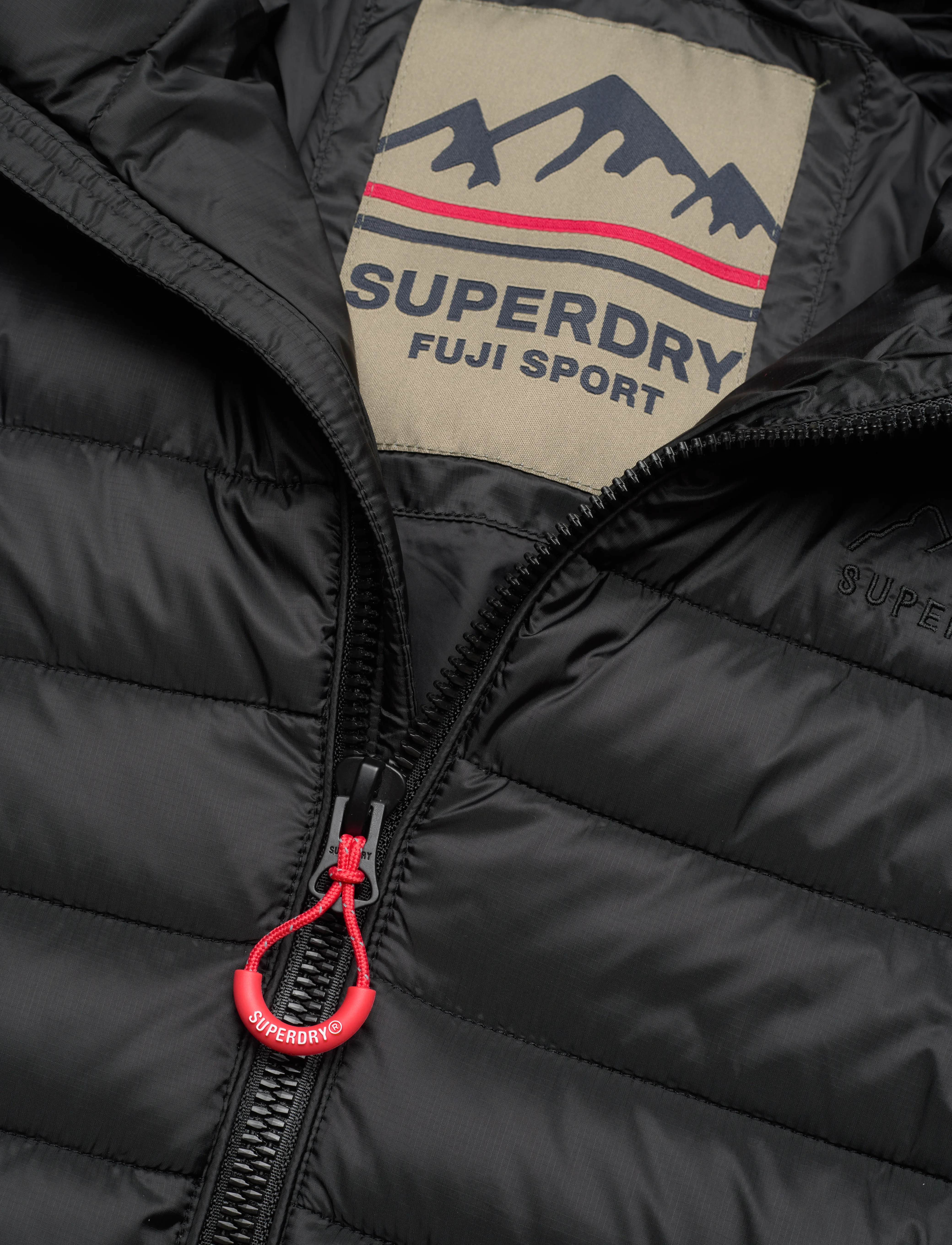 Superdry - HOODED FUJI SPORT PADDED JKT - black - 4