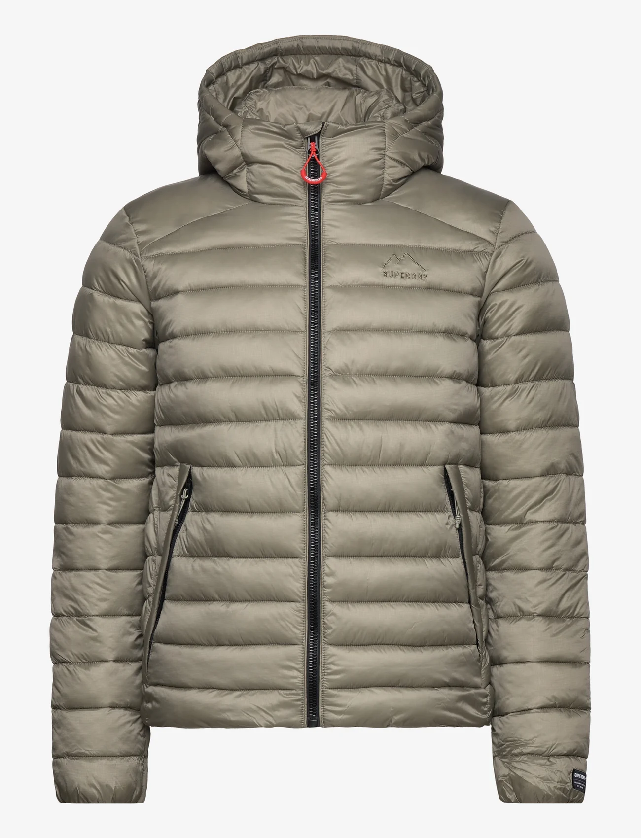 Superdry - HOODED FUJI SPORT PADDED JKT - winter jackets - light khaki green - 0