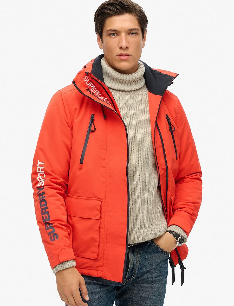 Superdry - HOODED ULTIMATE WINDBREAKER - sulejoped - bold orange - 0