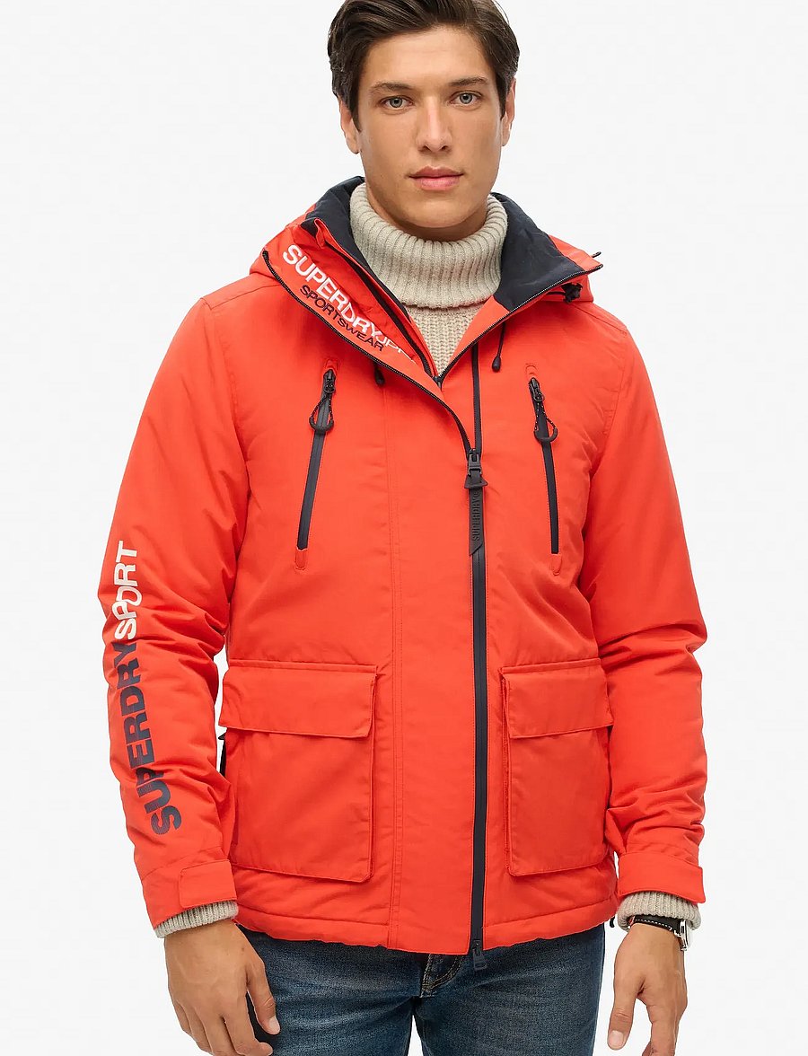 Superdry - HOODED ULTIMATE WINDBREAKER - sulejoped - bold orange - 4