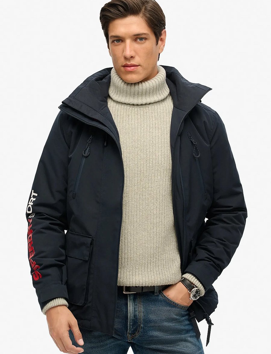 Superdry - HOODED ULTIMATE WINDBREAKER - sulejoped - eclipse navy - 0