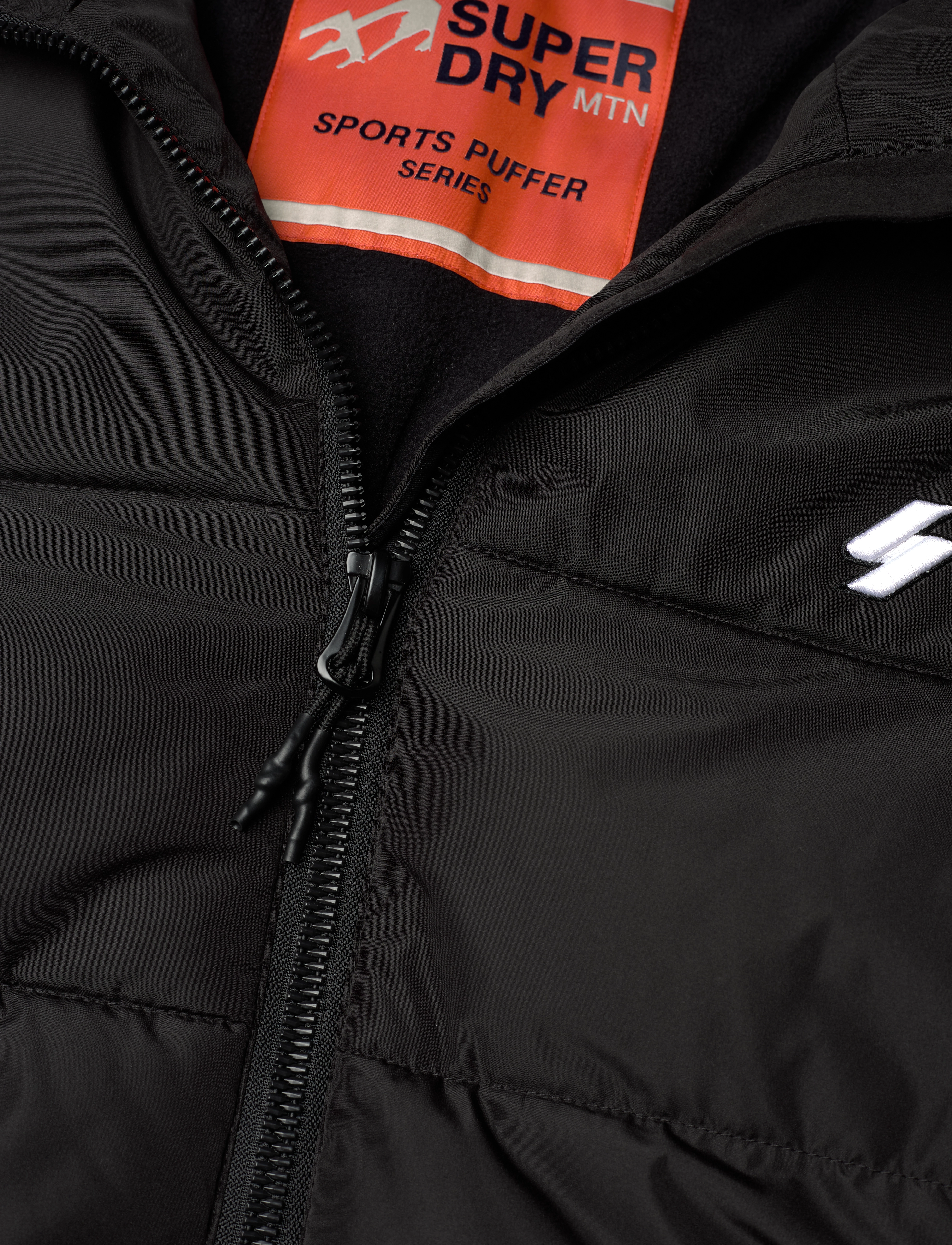Superdry - HOODED SPORTS PUFFR JACKET - black - 4