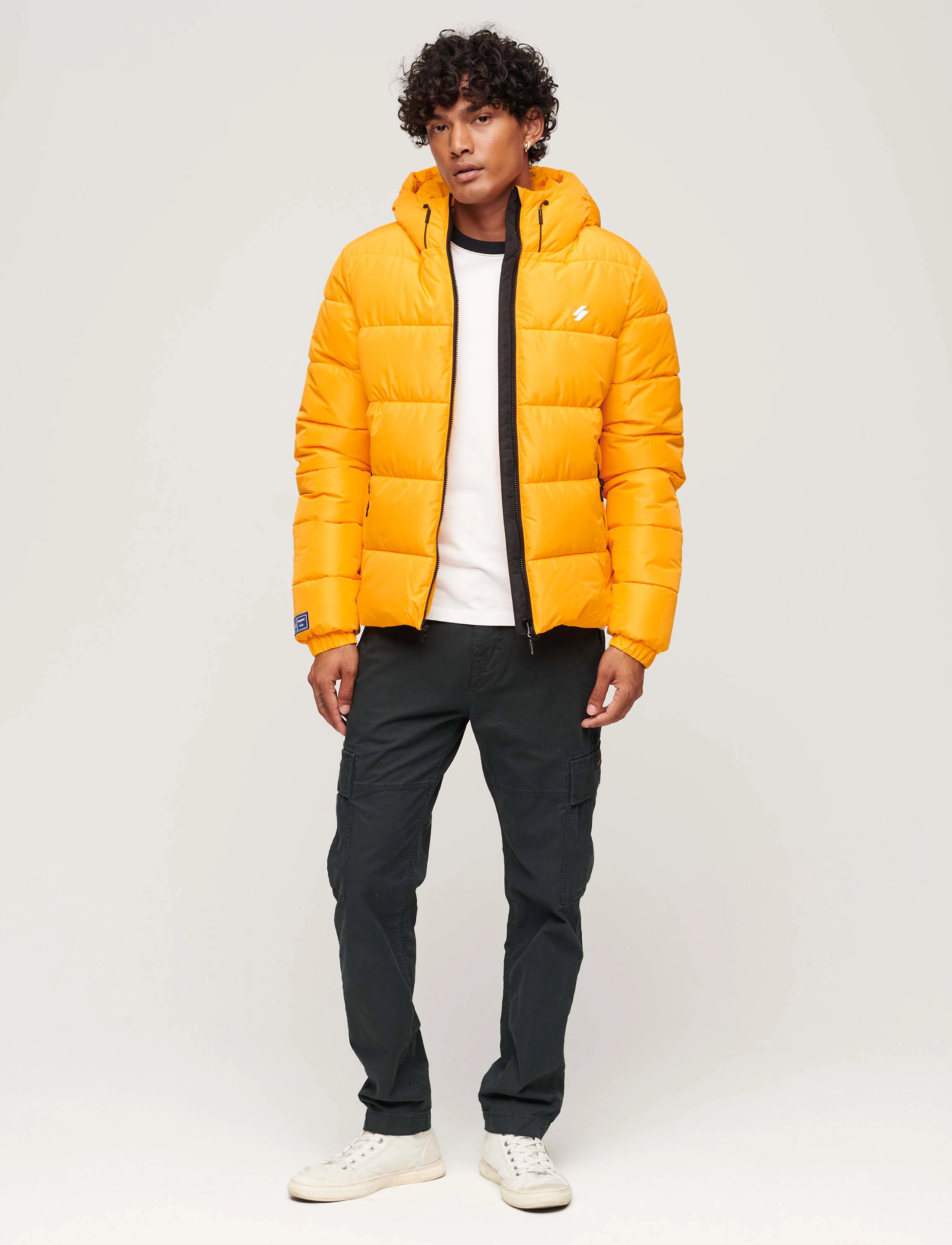 Superdry - HOODED SPORTS PUFFR JACKET - saffron yellow - 3
