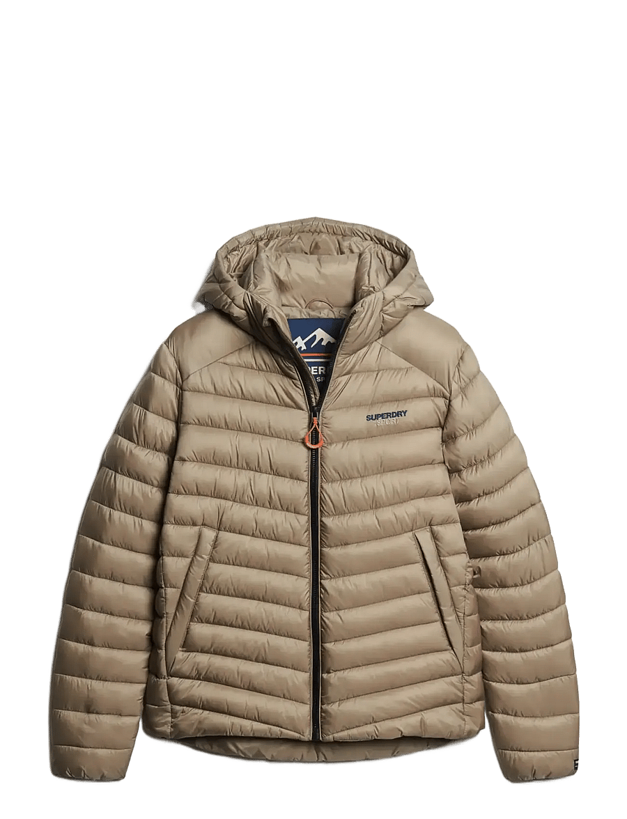 Superdry - HOODED FUJI PADDED JACKET - untuvatakit - deep beige - 1