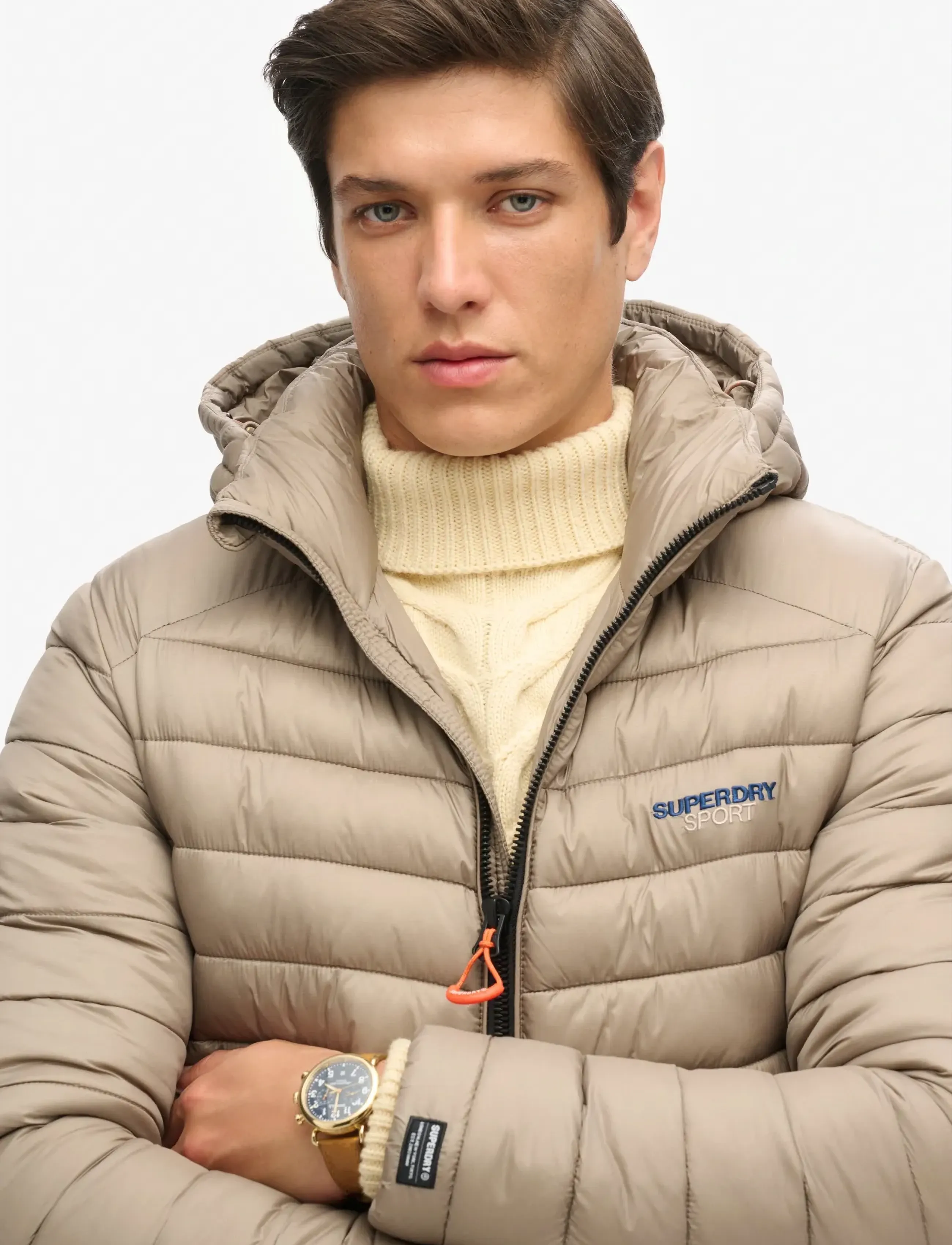 Superdry - HOODED FUJI PADDED JACKET - winterjacken - deep beige - 3