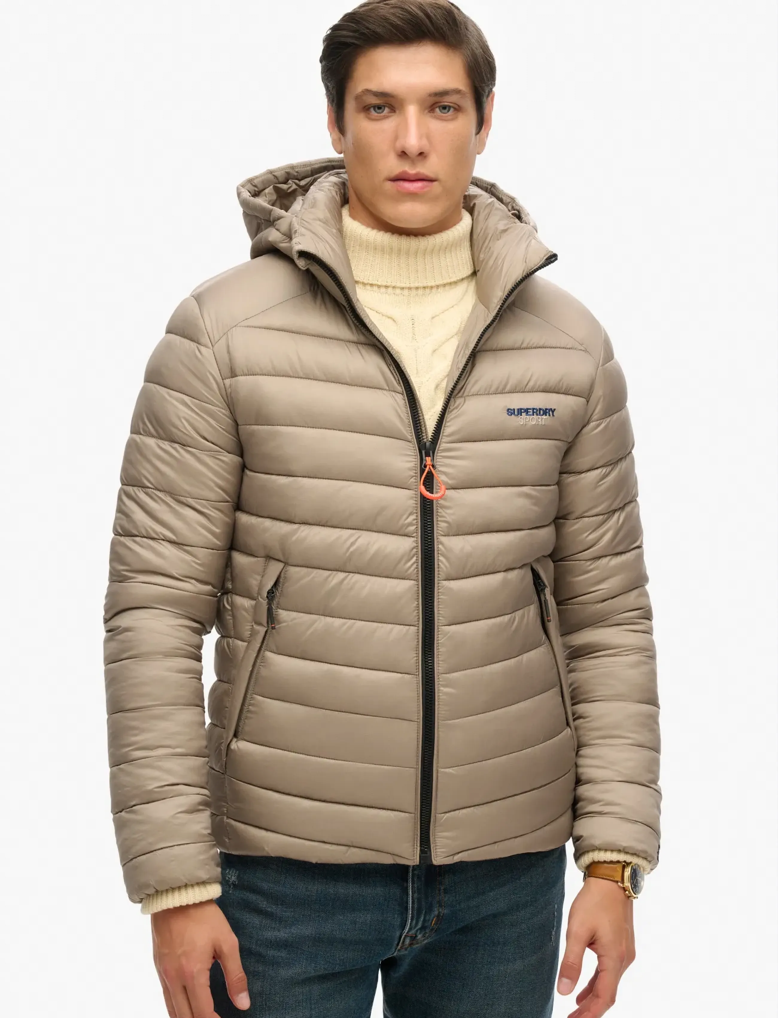 Superdry - HOODED FUJI PADDED JACKET - winterjacken - deep beige - 4