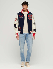 Superdry - COLLEGE VARSITY PATCHED BOMBER - atlantic navy - 6