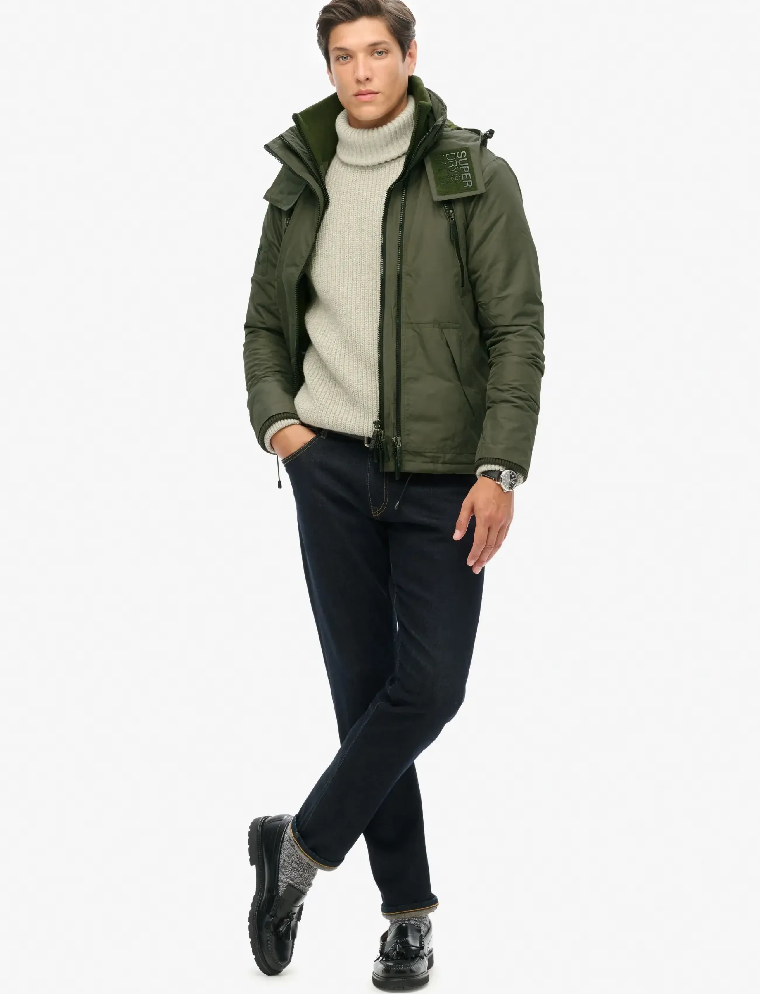 Superdry - MOUNTAIN WINDCHEATER - friluftsjackor - surplus goods olive - 2