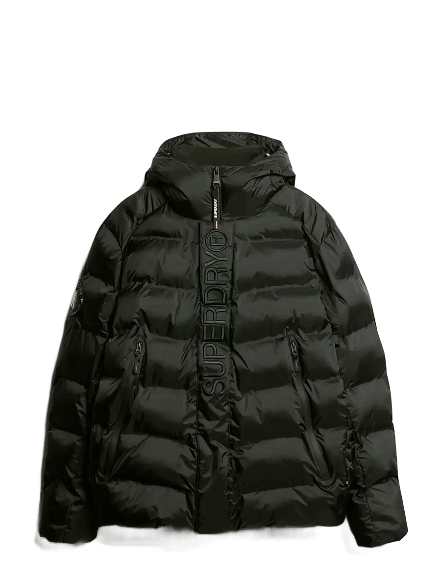 Superdry - HOODED CITY GRAPHIC PUFFER JKT - black - 1