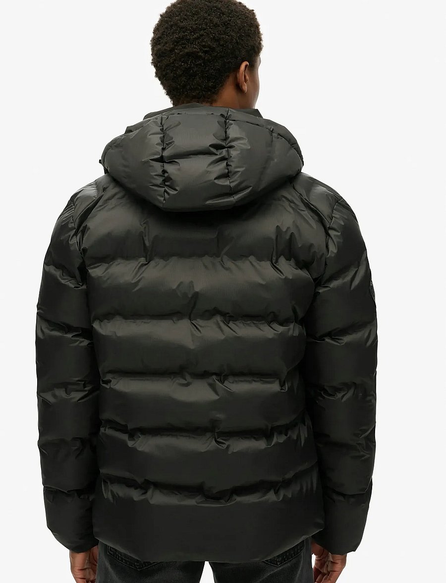 Superdry - HOODED CITY GRAPHIC PUFFER JKT - black - 3