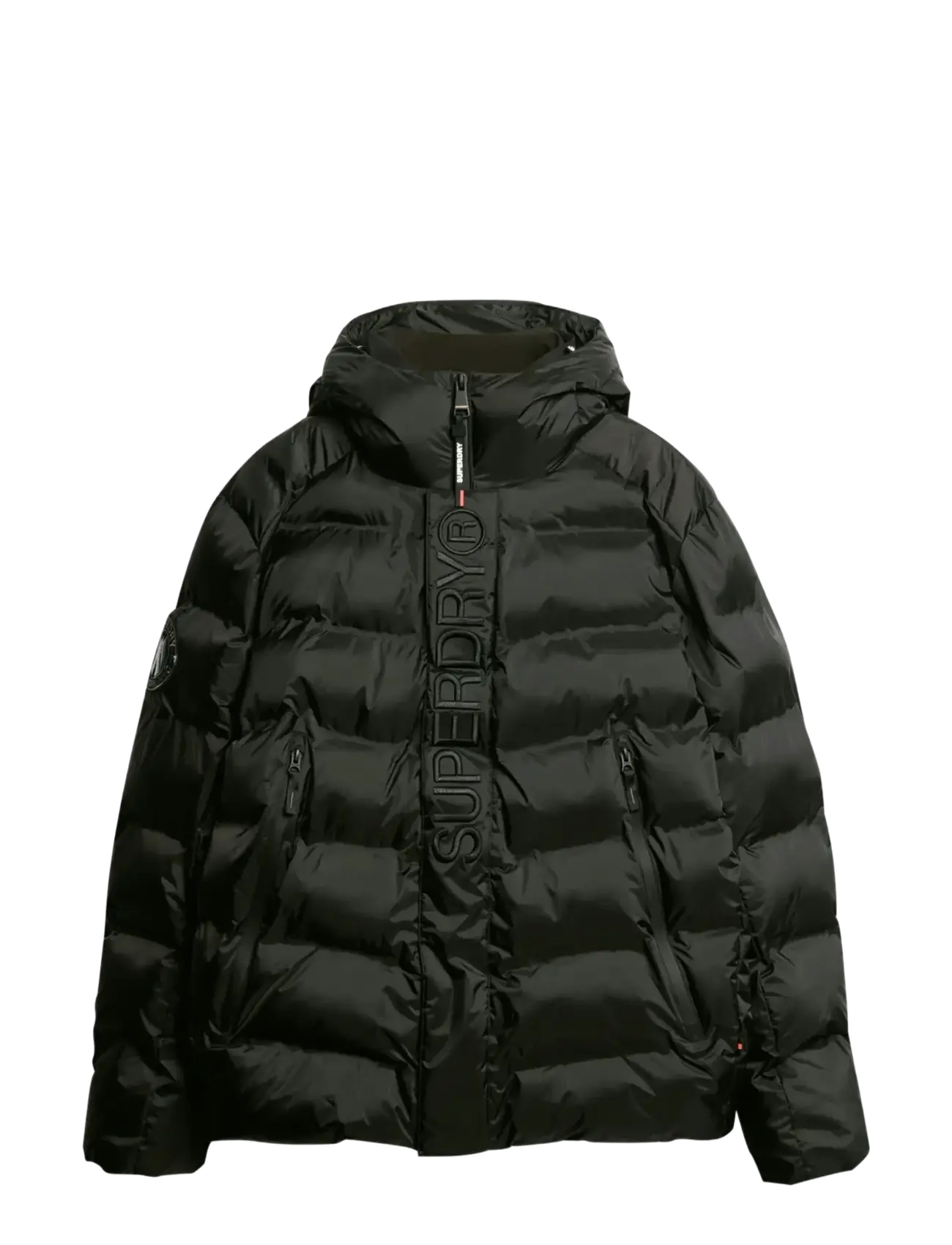 Superdry - HOODED CITY GRAPHIC PUFFER JKT - black - 2